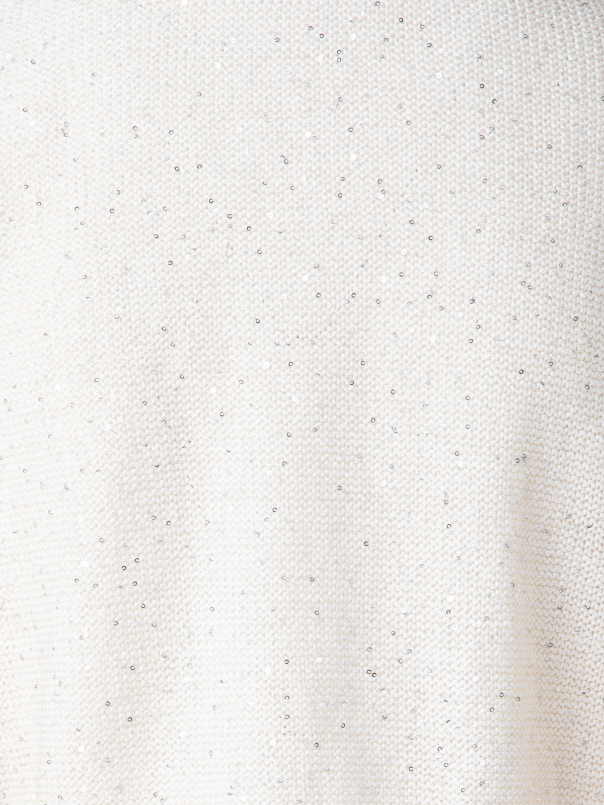 Designer Leinen-Baumwoll-Cardigan mit Micro-Pailletten - Beige