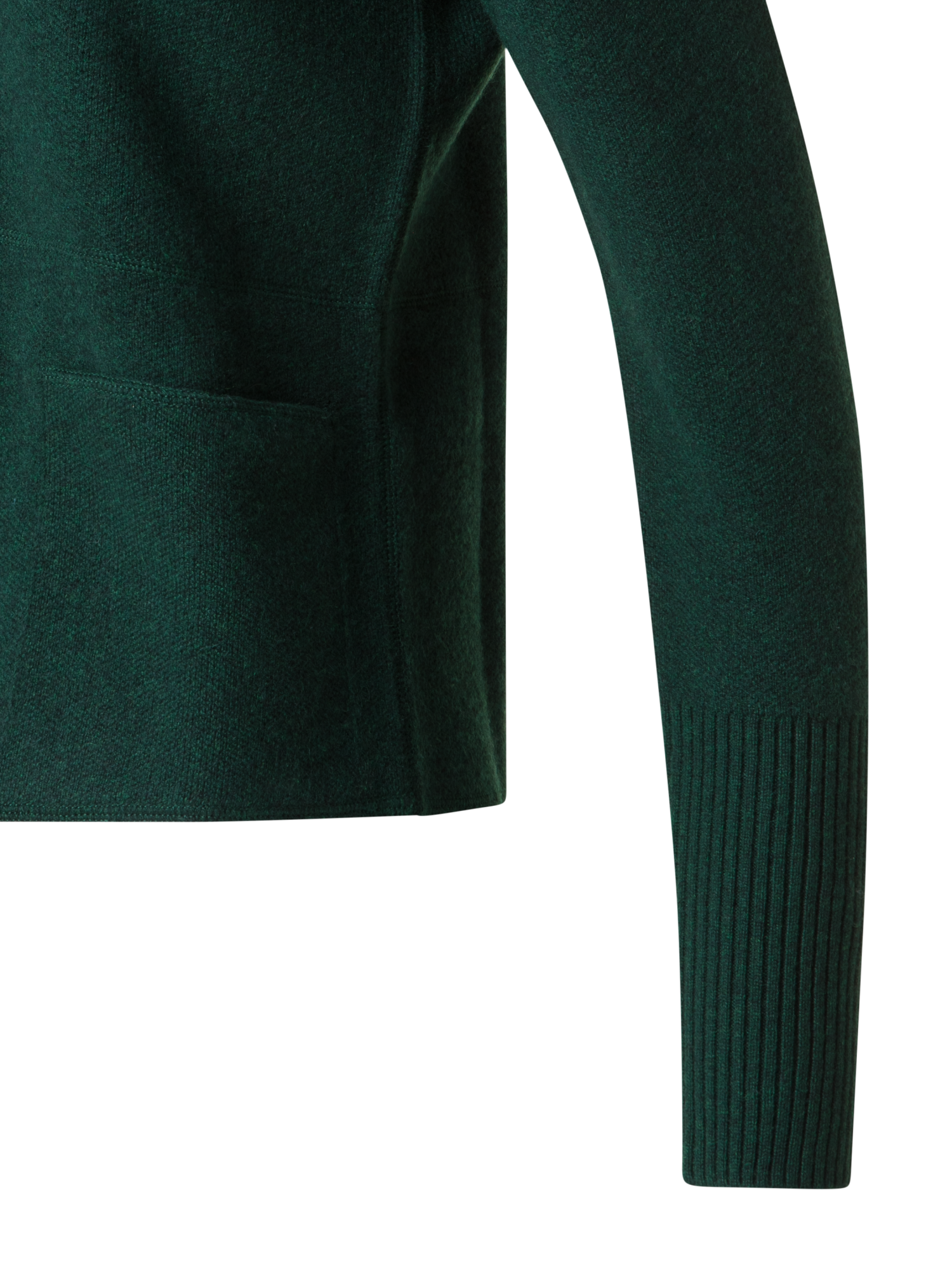Designer Cardigan aus Kaschmir-Piqué - Grün