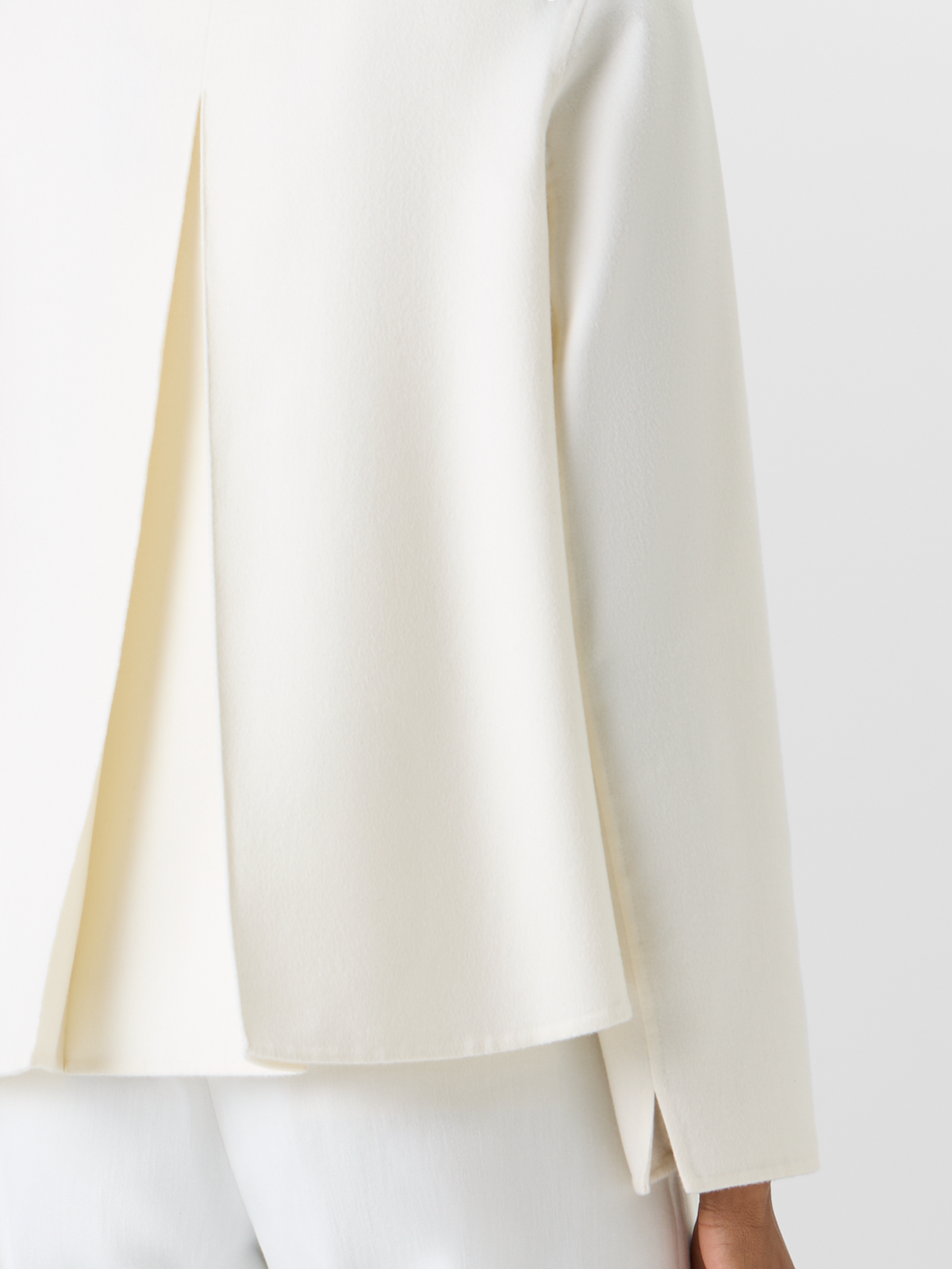 Designer Castro Jacke aus Kaschmir-Doubleface - Ecru #editorial