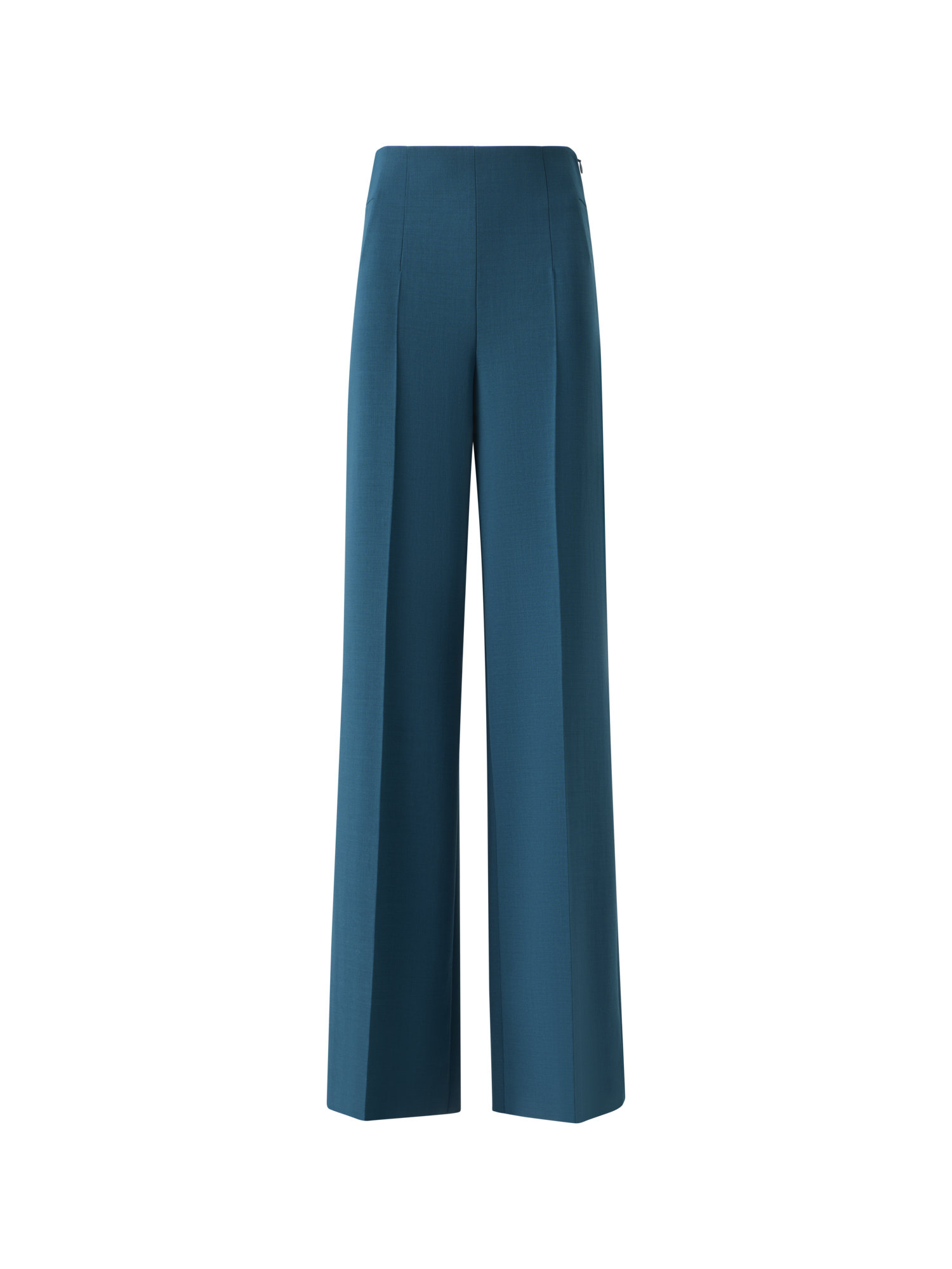 Designer Fiyuki High Waist Hose aus Woll-Doubleface - Grün