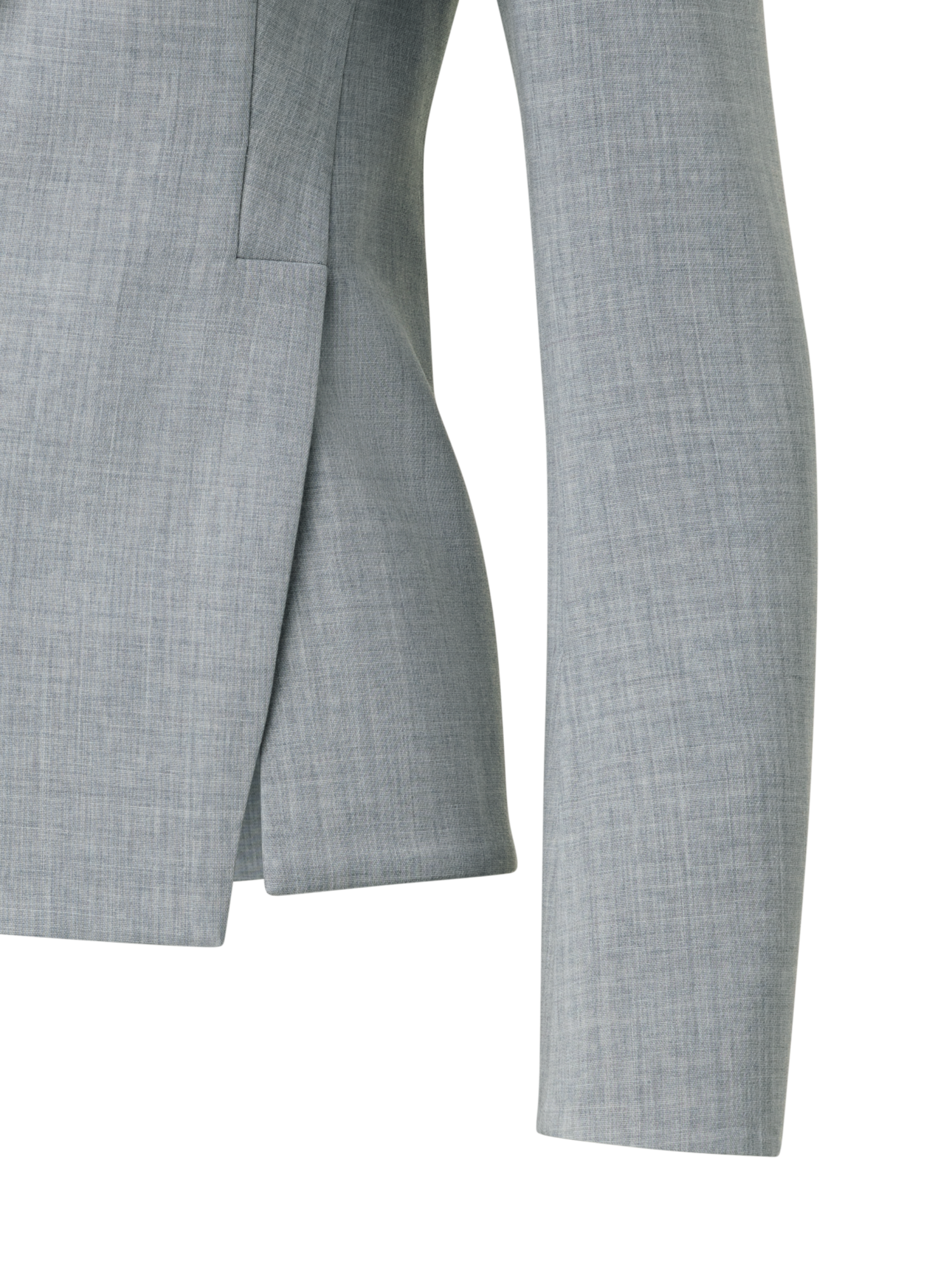 Designer Blazer aus Woll-Doubleface - Grau