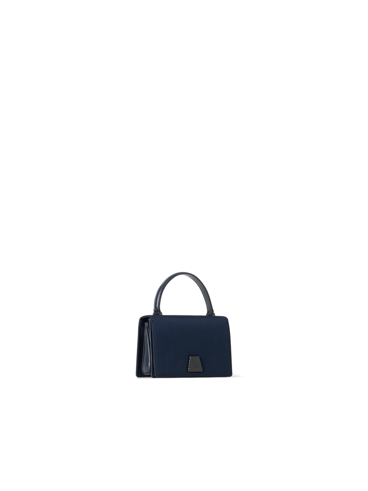 Designer Alice Mini Henkeltasche aus Satin - Dunkelblau