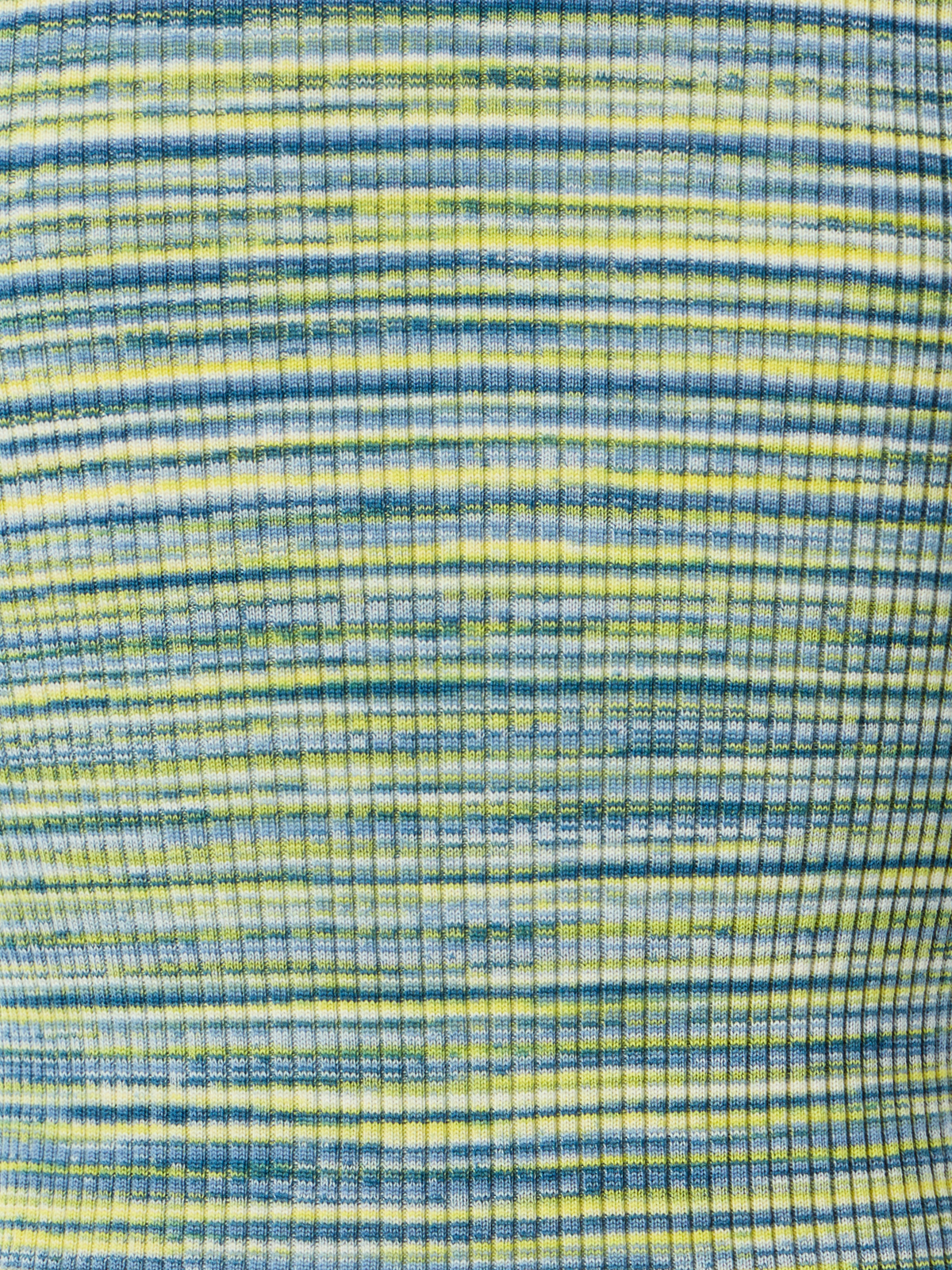 Designer Tailliertes Space-Dye-Merinowolle-Rippstrick-Top - Bunt