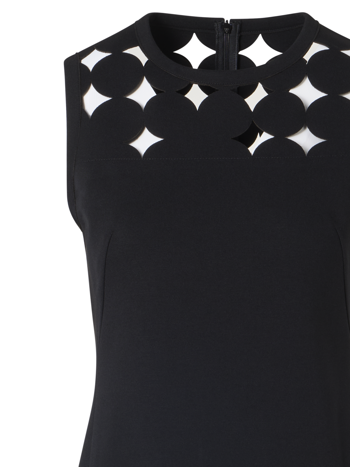 Designer Jerseykleid mit Cut-out Detail - Schwarz