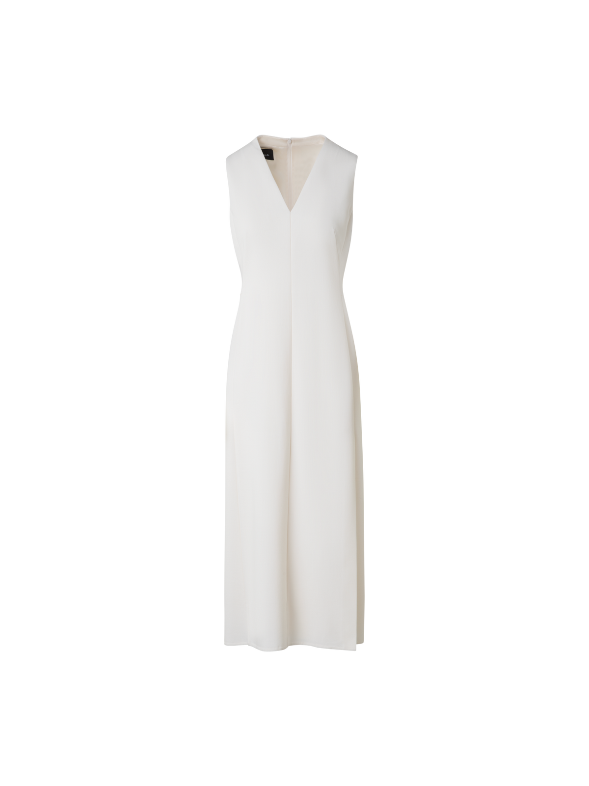 Designer Midi-Etuikleid aus Woll-Doubleface - Ecru - Weiss
