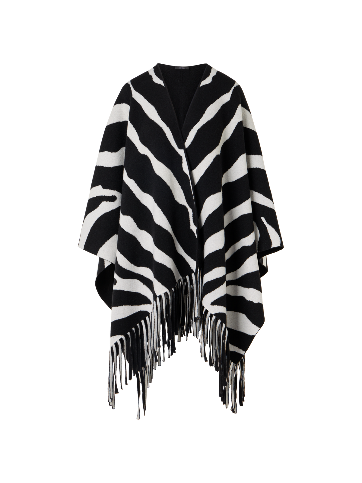 Designer Strickcape aus Kaschmir-Doubleface - Bunt