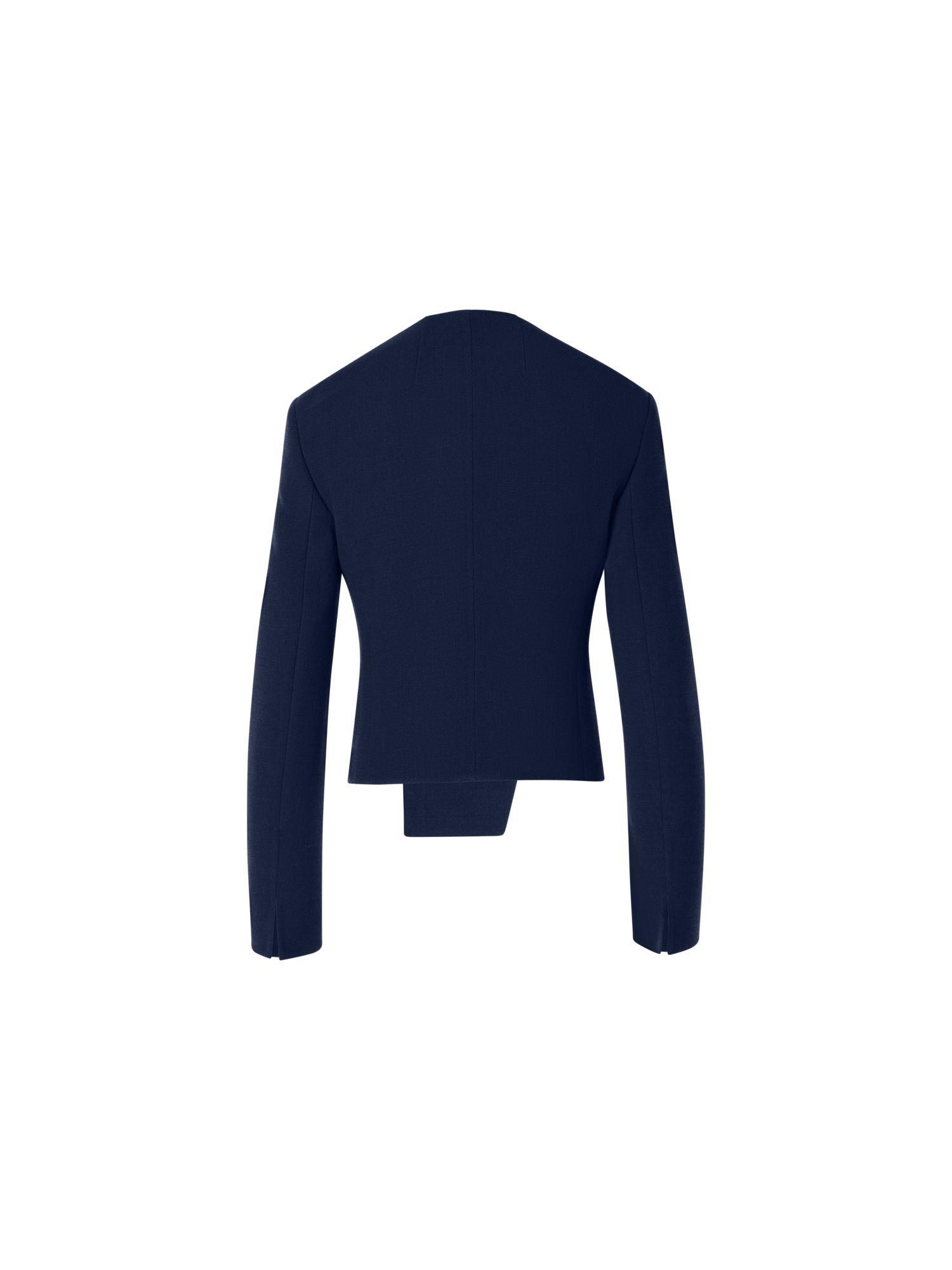Designer Hemilio Kurzjacke aus Woll-Doubleface - Blau
