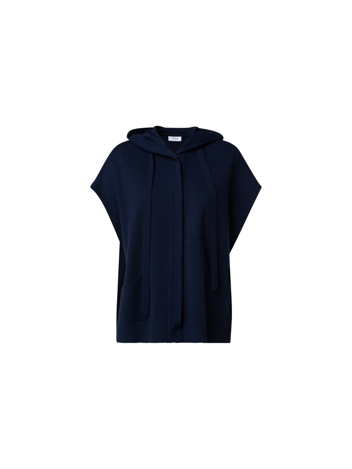 Designer Strickjacke aus Merinowolle mit Kapuze