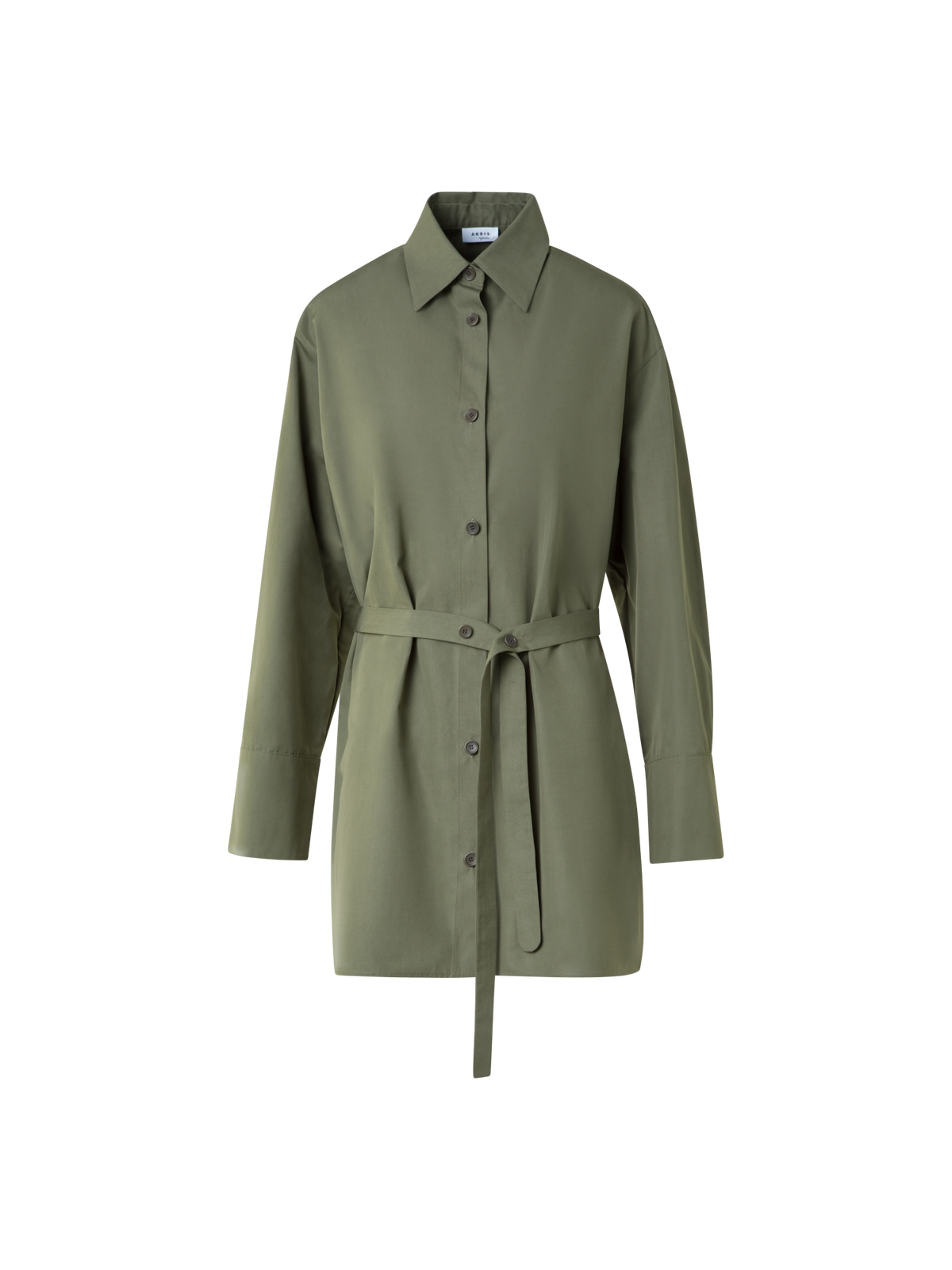 Designer Oversize Baumwoll-Tunika - Grün