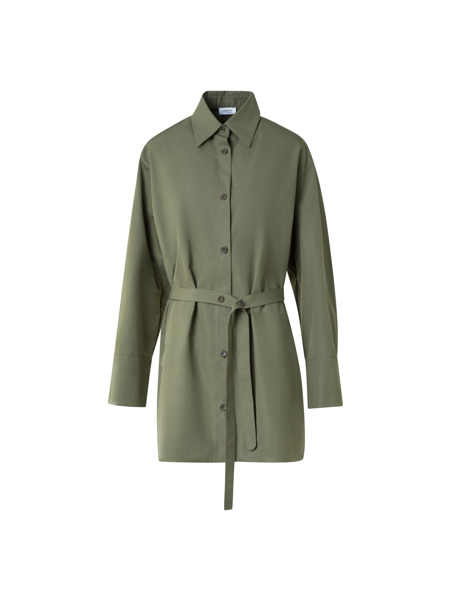 Designer Oversize Baumwoll-Tunika - Grün