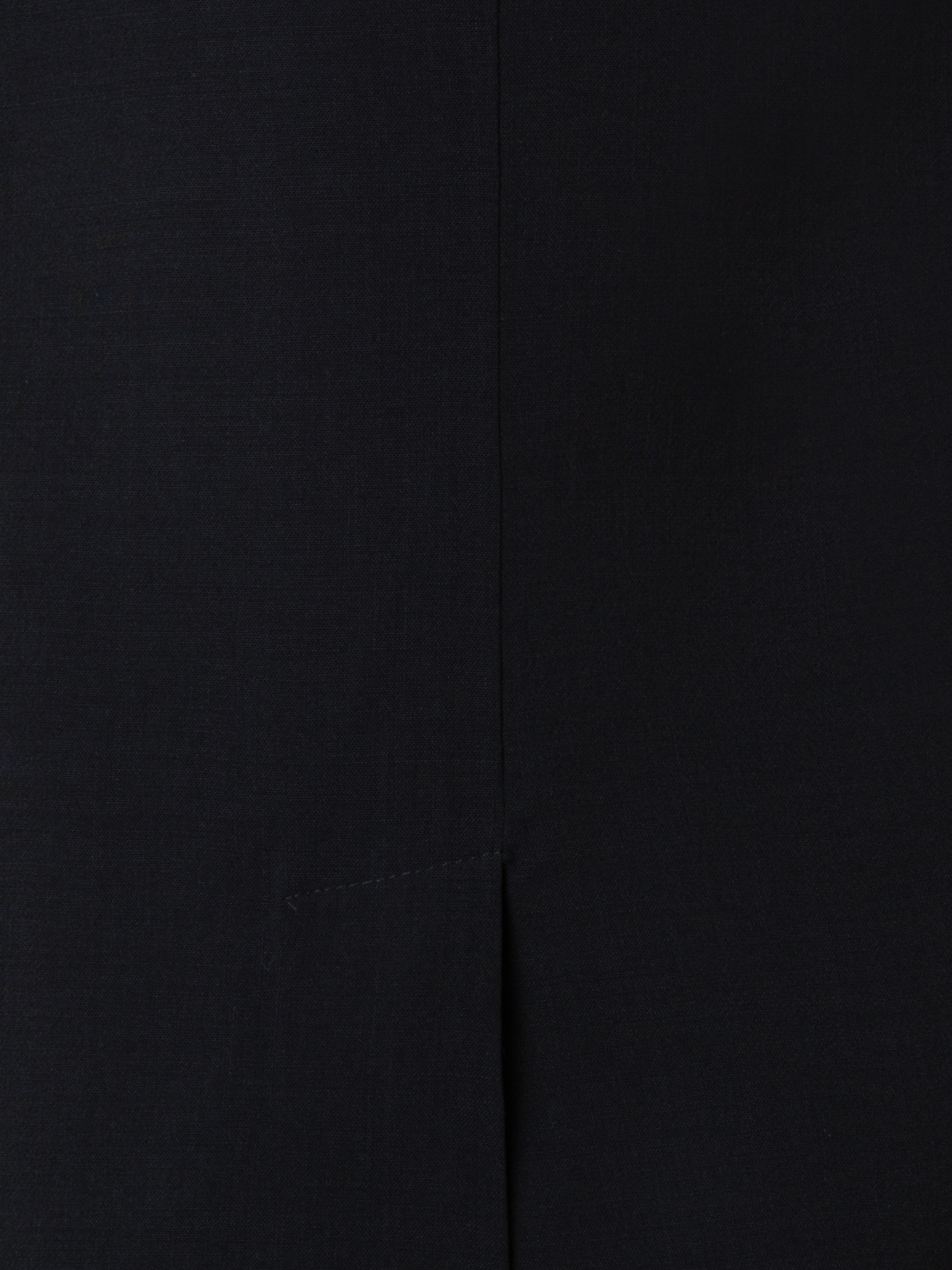 Designer Langer Blazer aus Woll-Doubleface - Schwarz