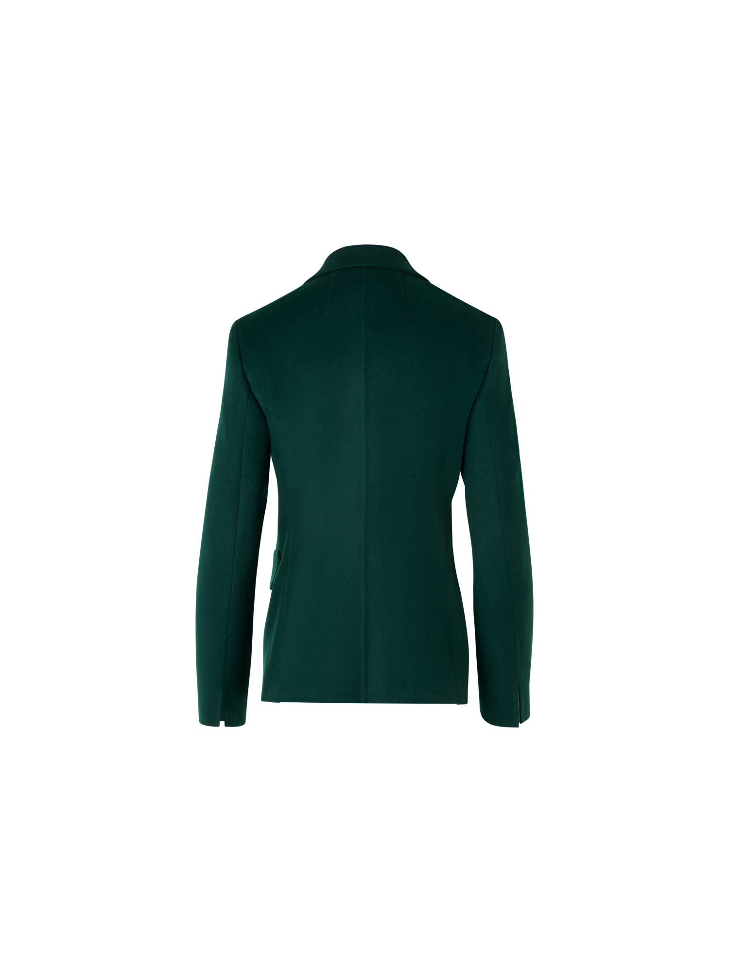 Designer Taillierte Jacke aus Kaschmir-Double-Face - Grün