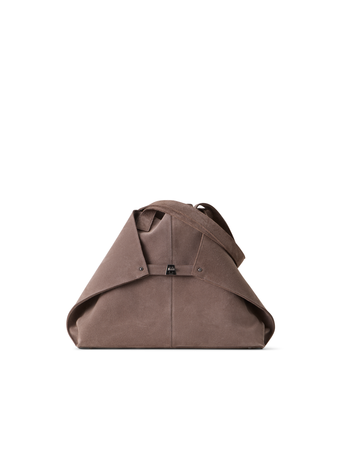 Designer Ai Medium Shoulder Tote Bag - Braun