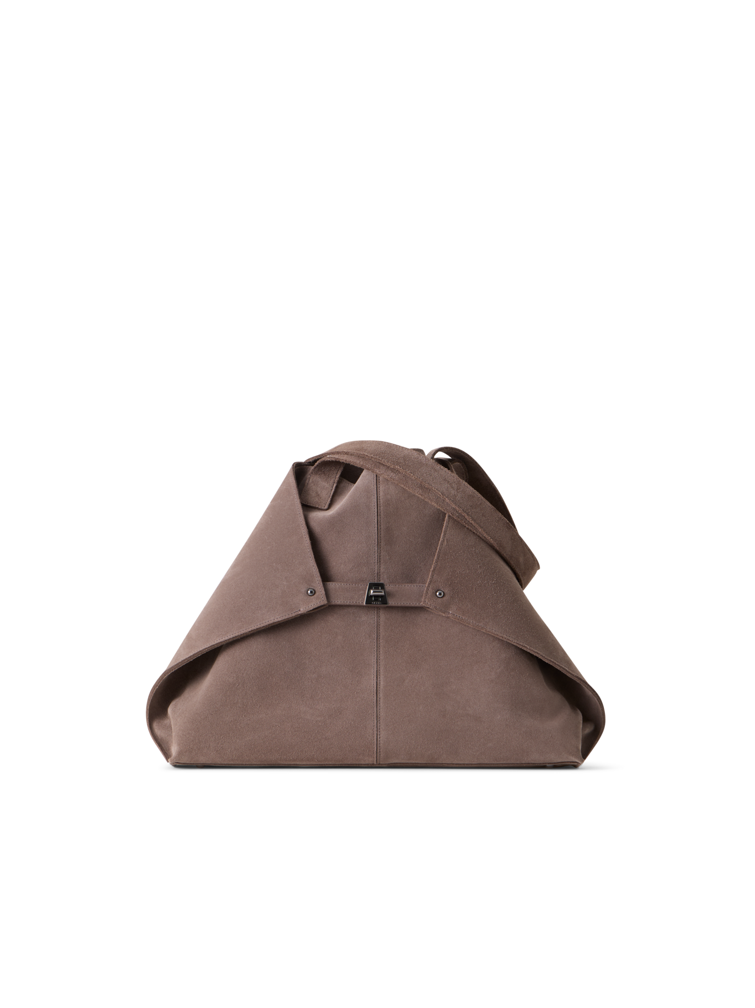 Designer Ai Medium Shoulder Tote Bag - Braun