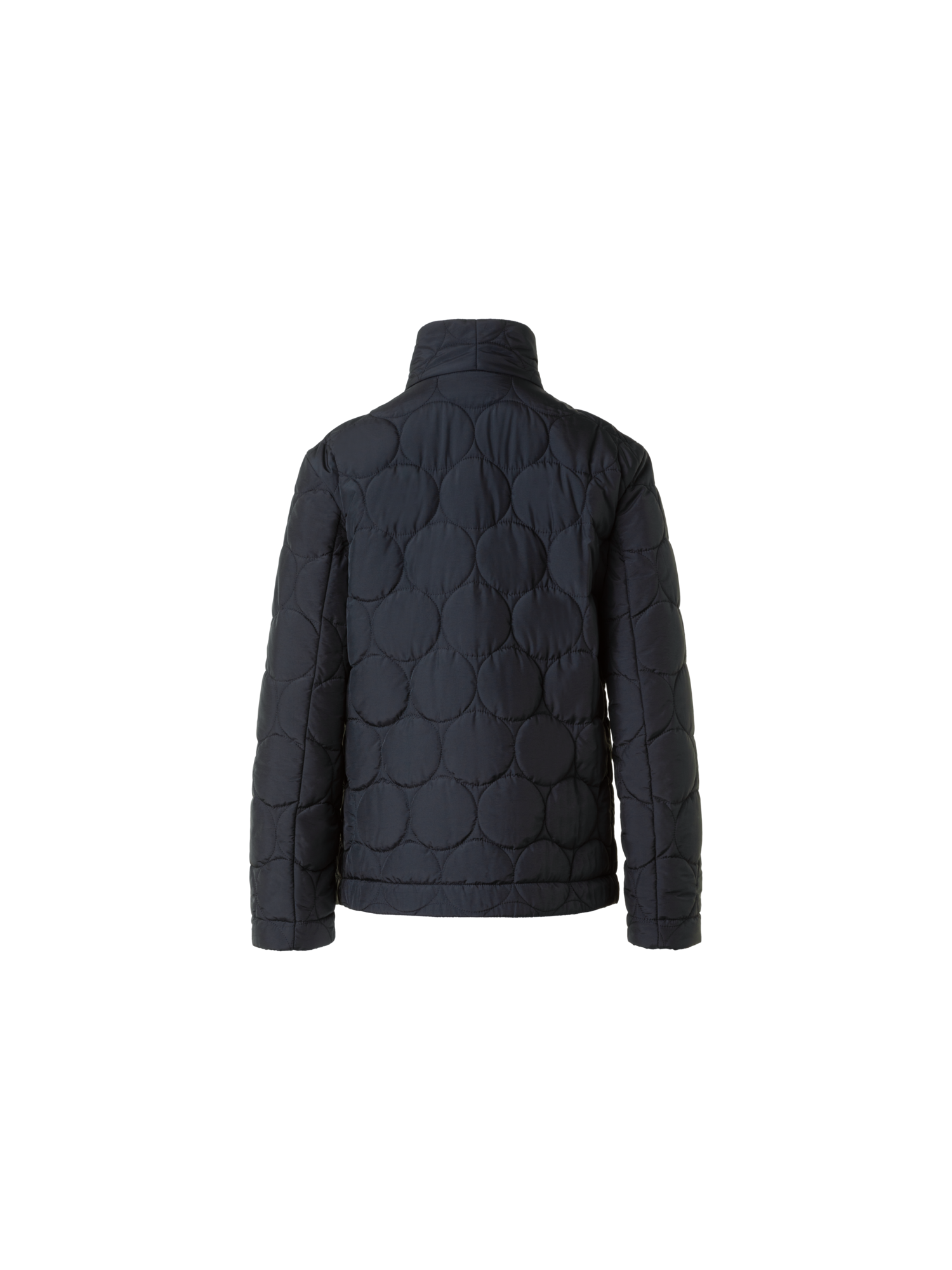 Designer 2-in-1 Glencheck Kurzmantel mit Steppfutter - Schwarz - Bunt