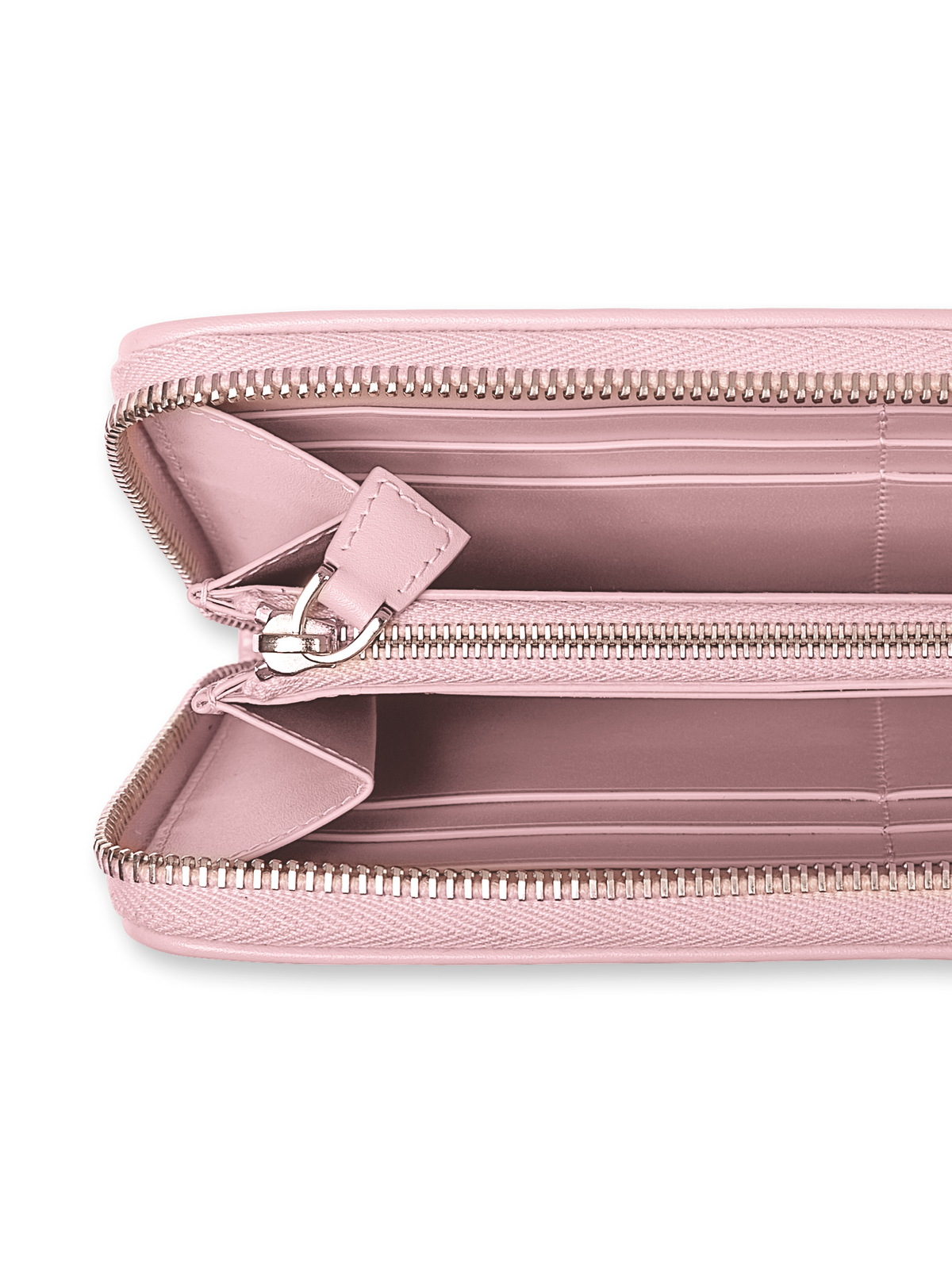 Designer Long zip wallet, 19 x 10 x 2,5 cm - Rosa