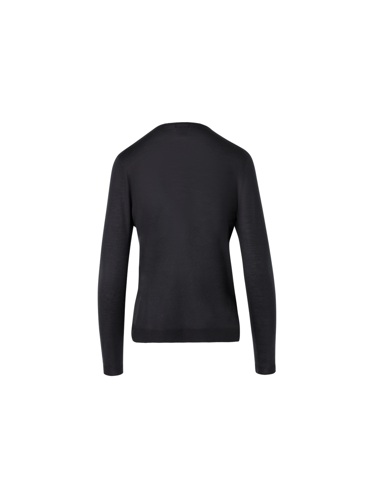 Designer Nahtloser Rundhals-Pullover aus Kaschmirseide - Grau