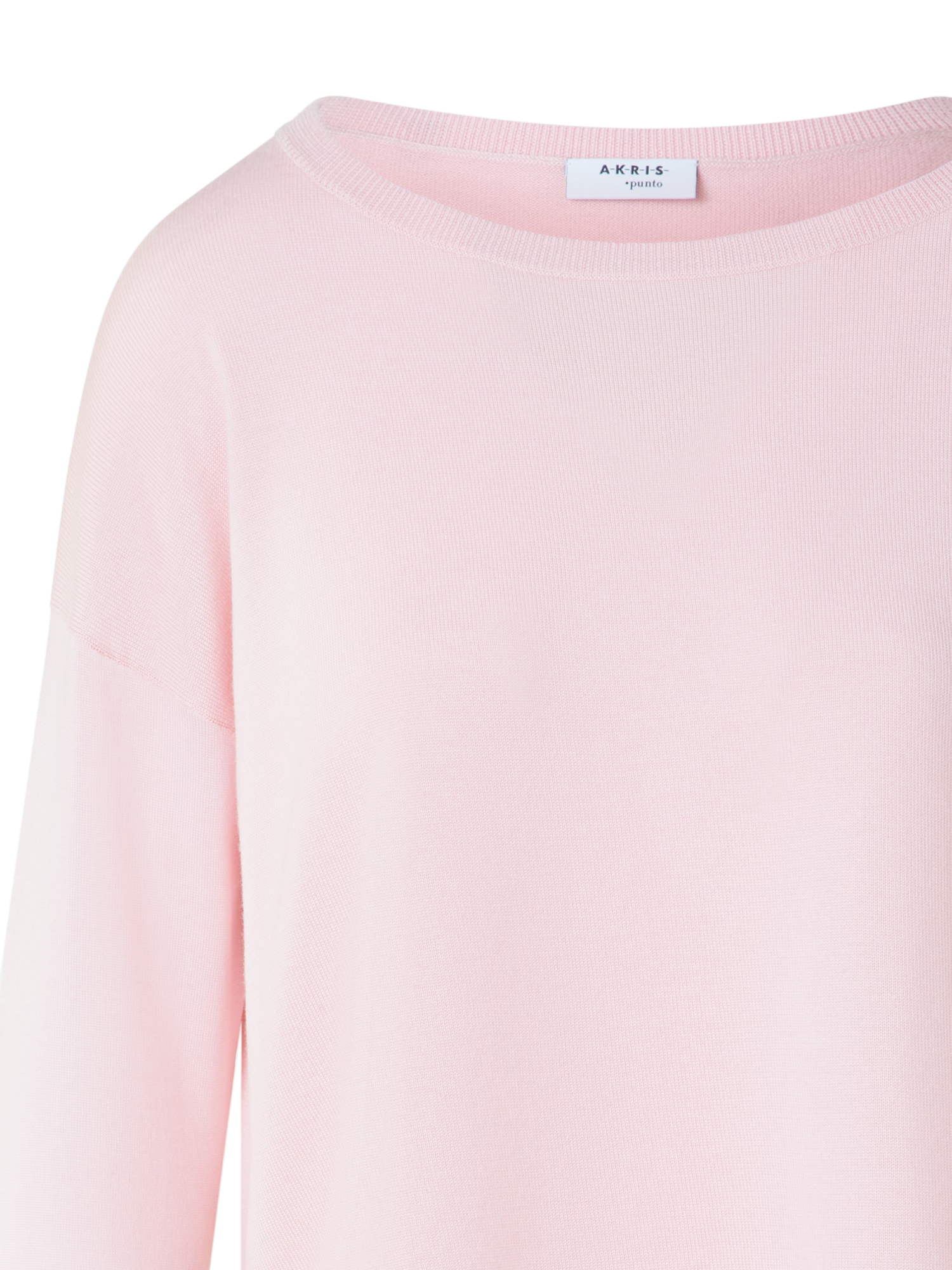 Designer Merino Wool Signature Knit Pullover - Rosa