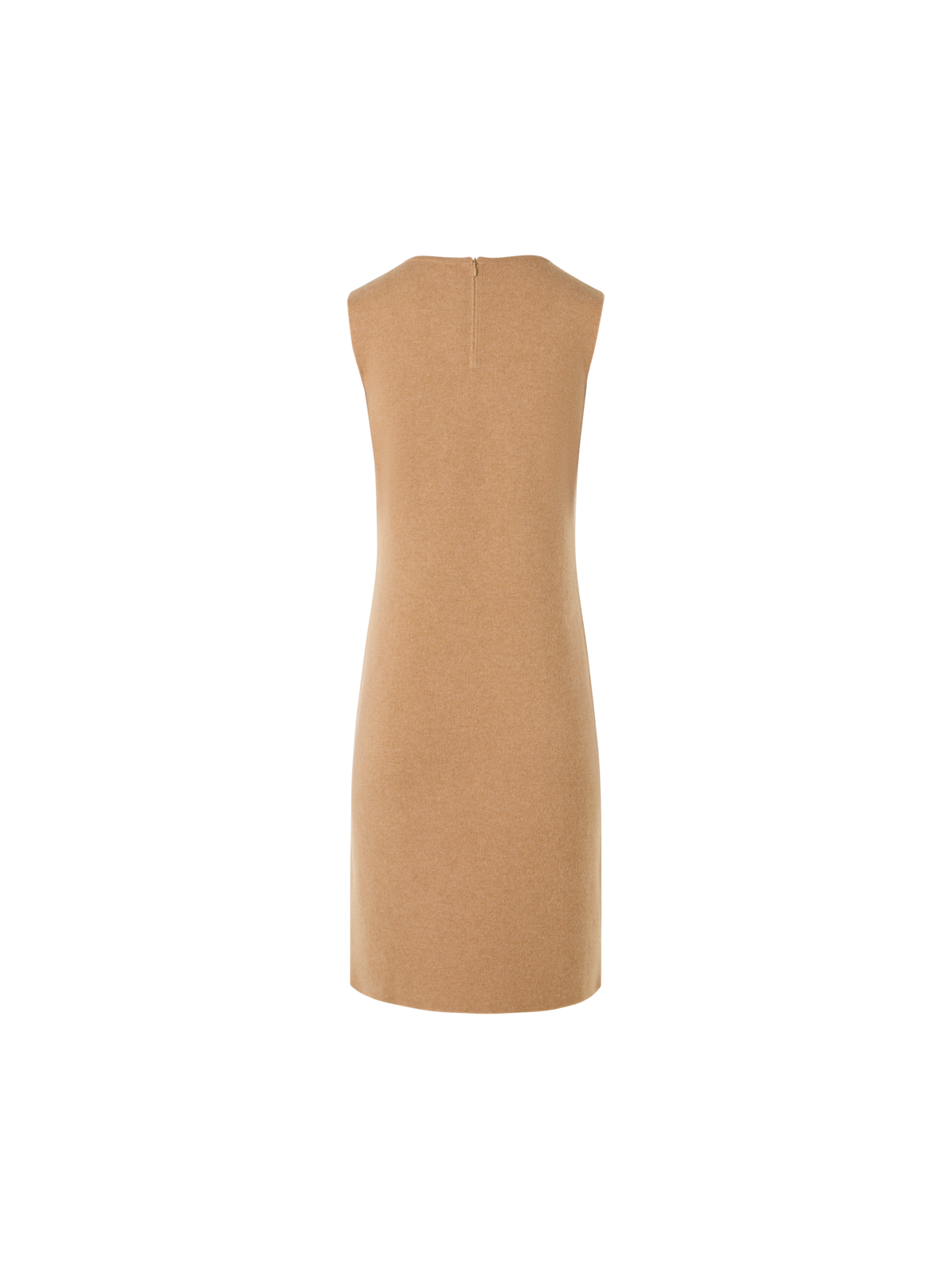 Designer Ärmelloses Strickkleid aus Kaschmir-Doubleface - Braun