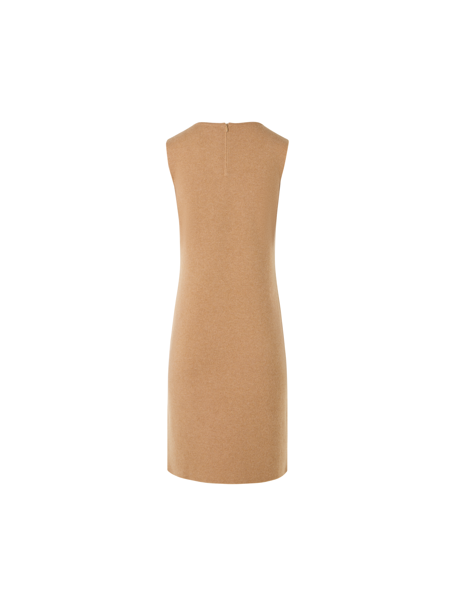 Designer Ärmelloses Strickkleid aus Kaschmir-Doubleface - Braun