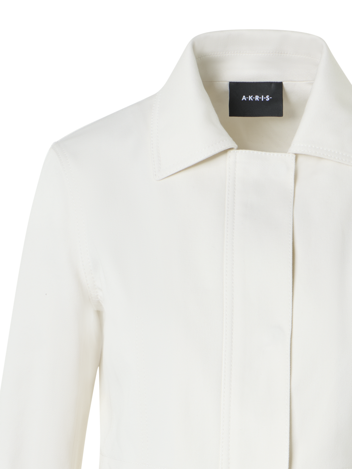 Designer Hugh Cargojacke aus Baumwolldenim - Ecru
