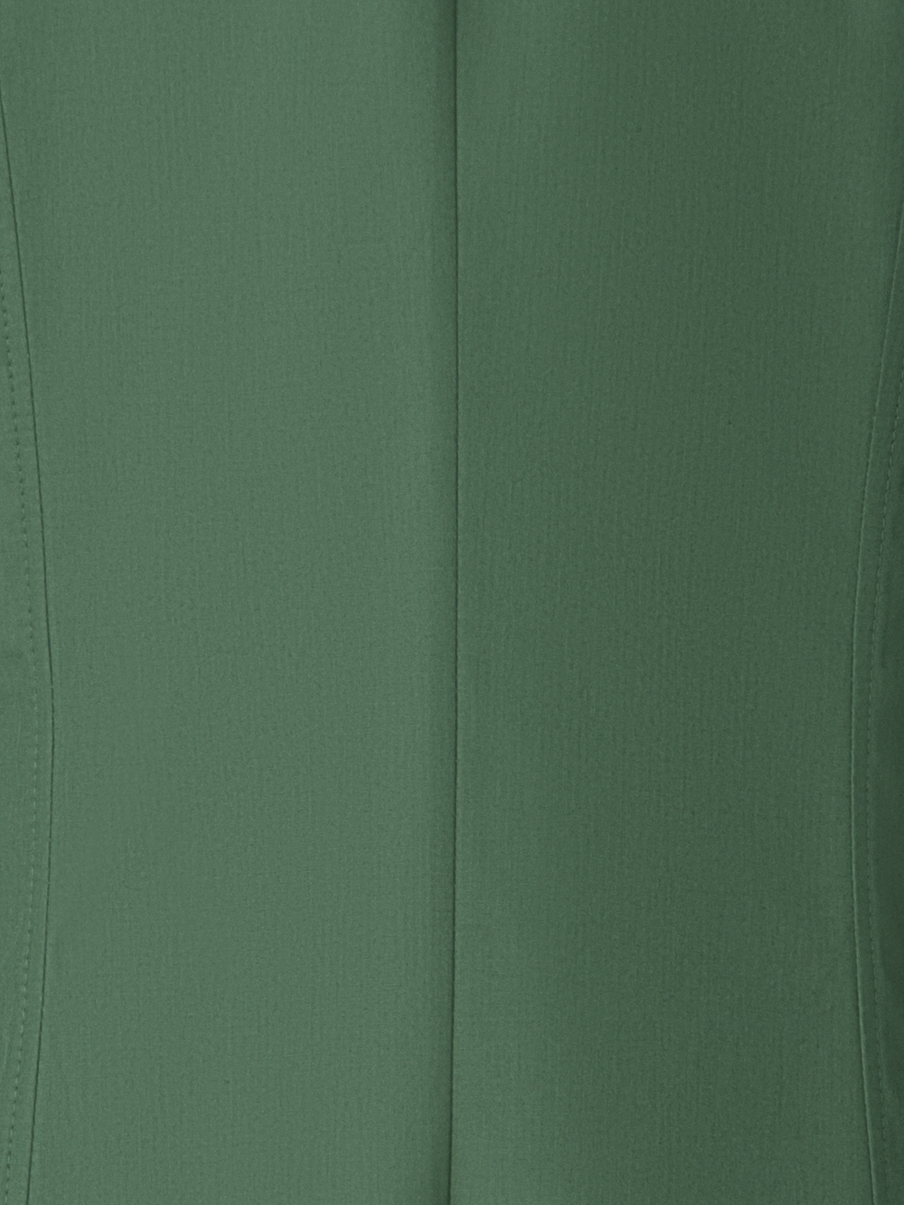 Designer Tailliertes Baumwoll-Hemdkleid - Grün