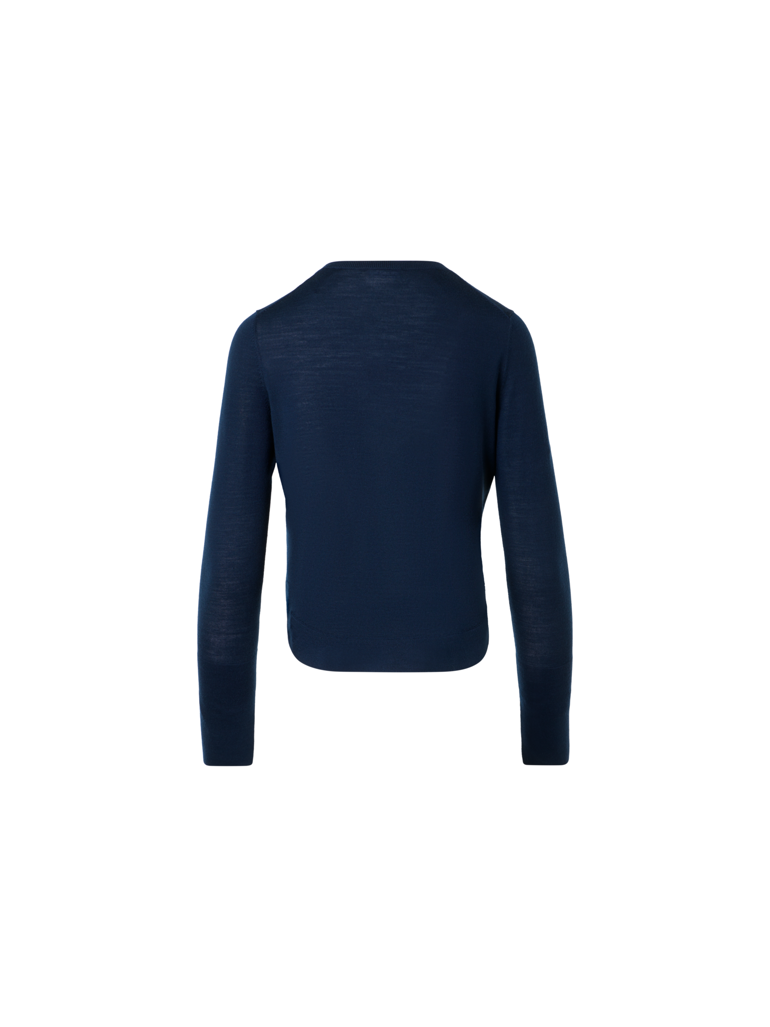 Designer Leichter Strick-Cardigan aus Merinowolle - Dunkelblau - Blau