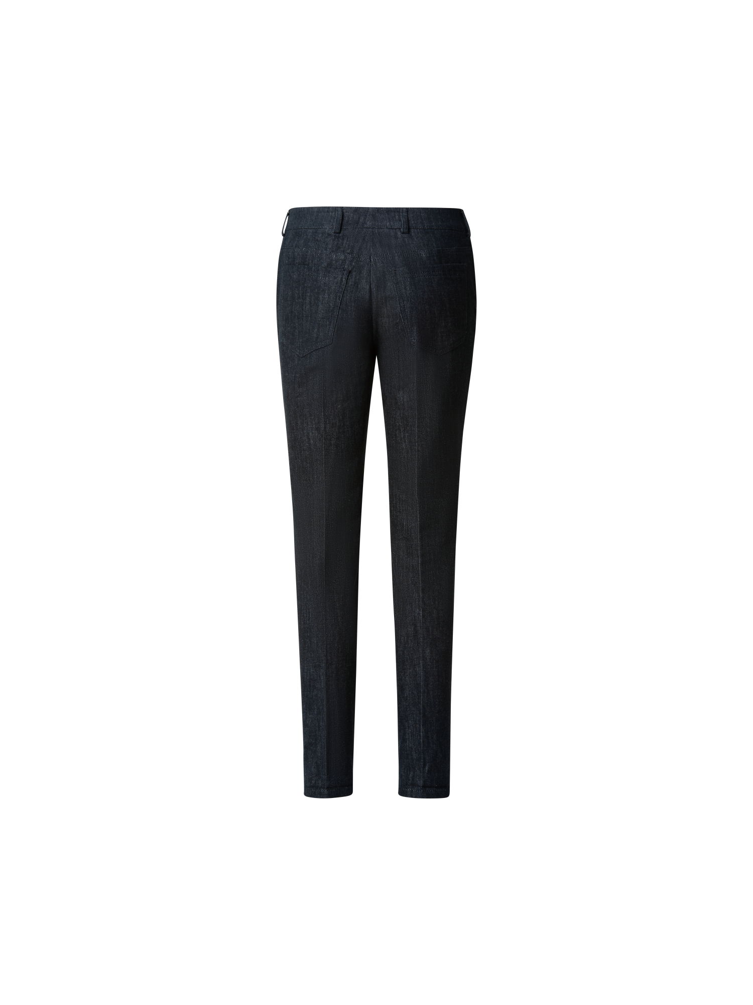 Designer Slim Hose aus Baumwoll-Denim-Stretch - Schwarz - Grau