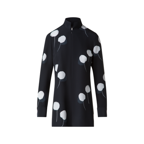 Seidentunika mit Dandelion Druck