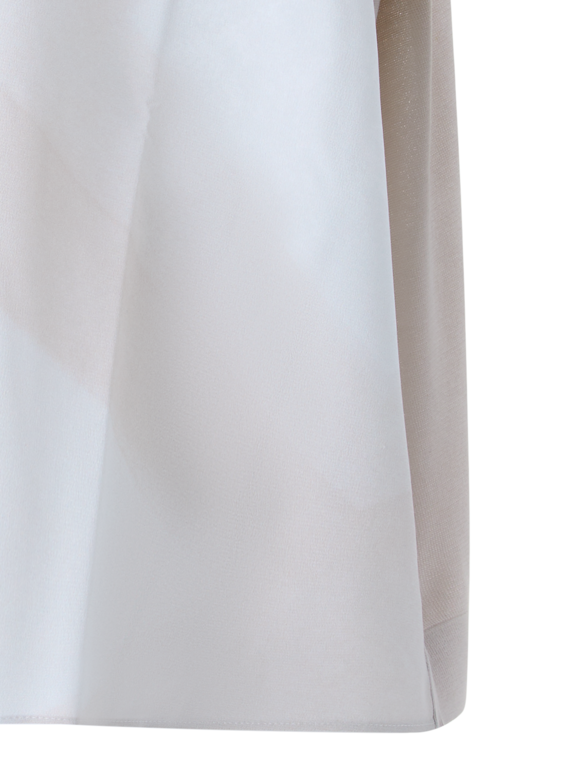 Designer Oversize-Seidenbluse mit Chiaroscuro Druck - Bunt - Beige