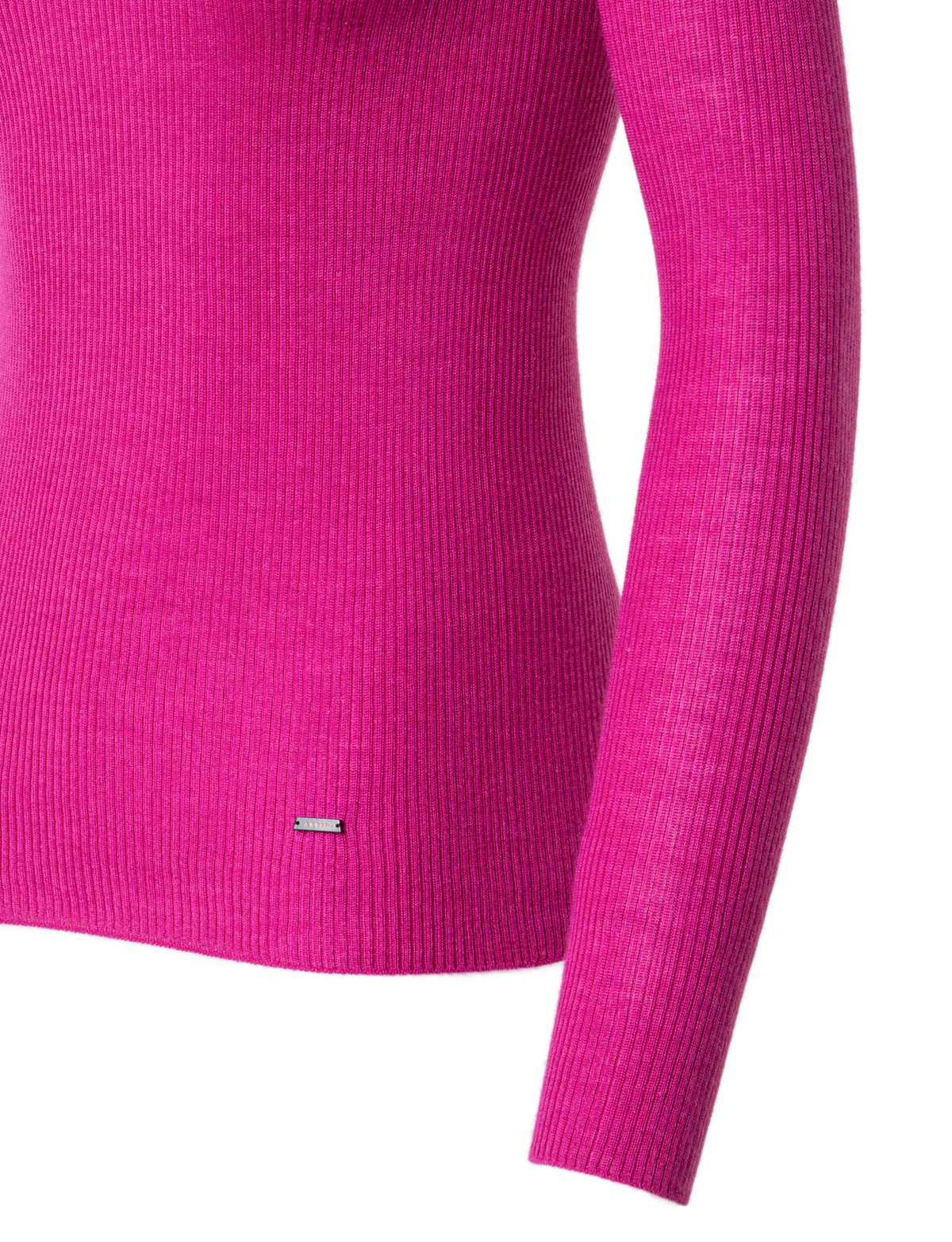 Designer Kaschmir-Seiden-Pullover mit Stehkragen - Rosa