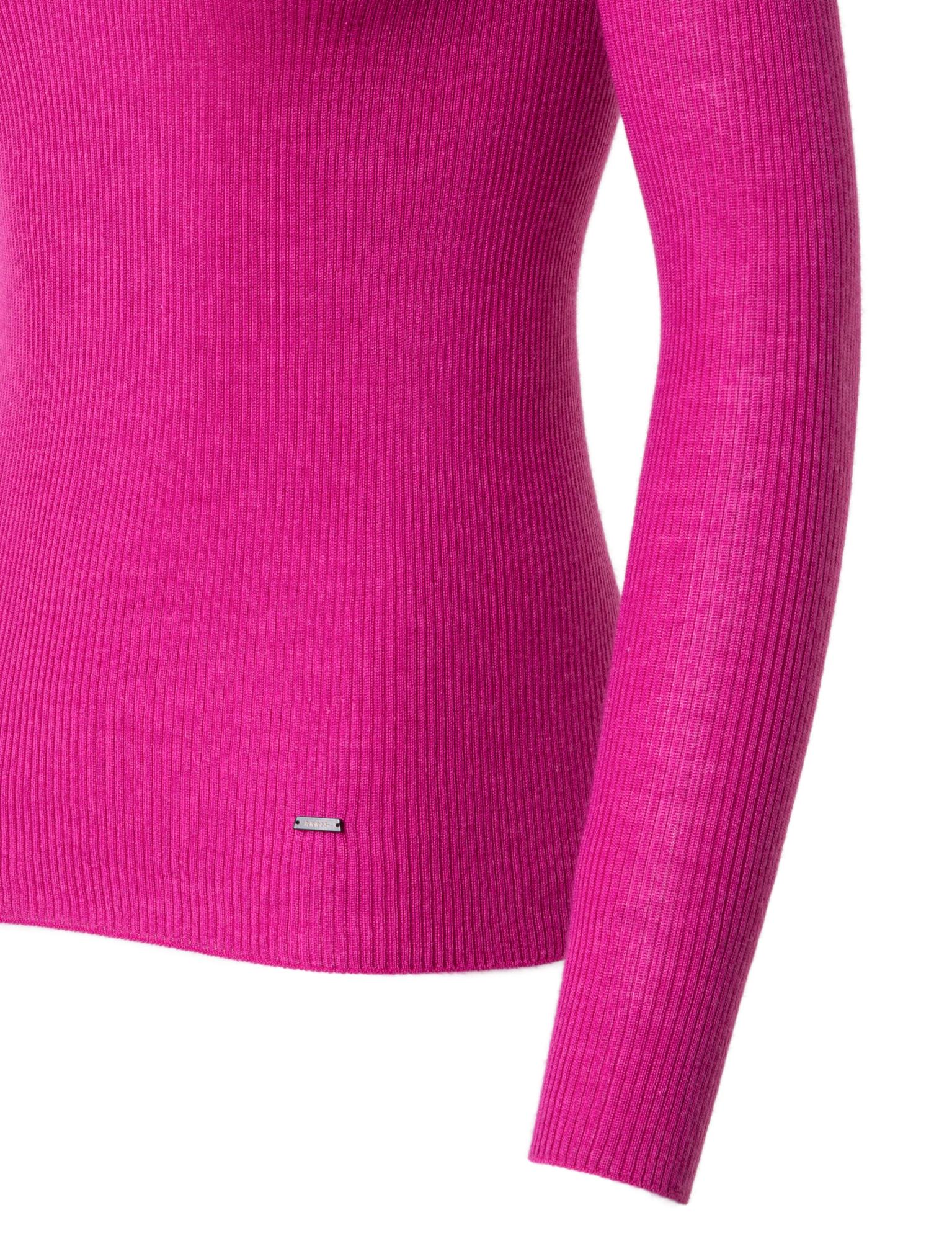 Designer Kaschmir-Seiden-Pullover mit Stehkragen - Rosa