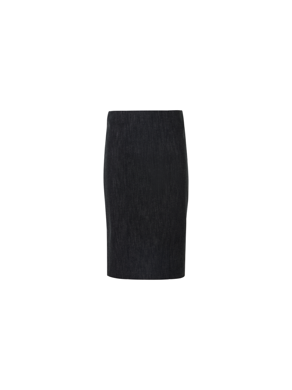 Designer Bleistiftrock aus Denim - Schwarz