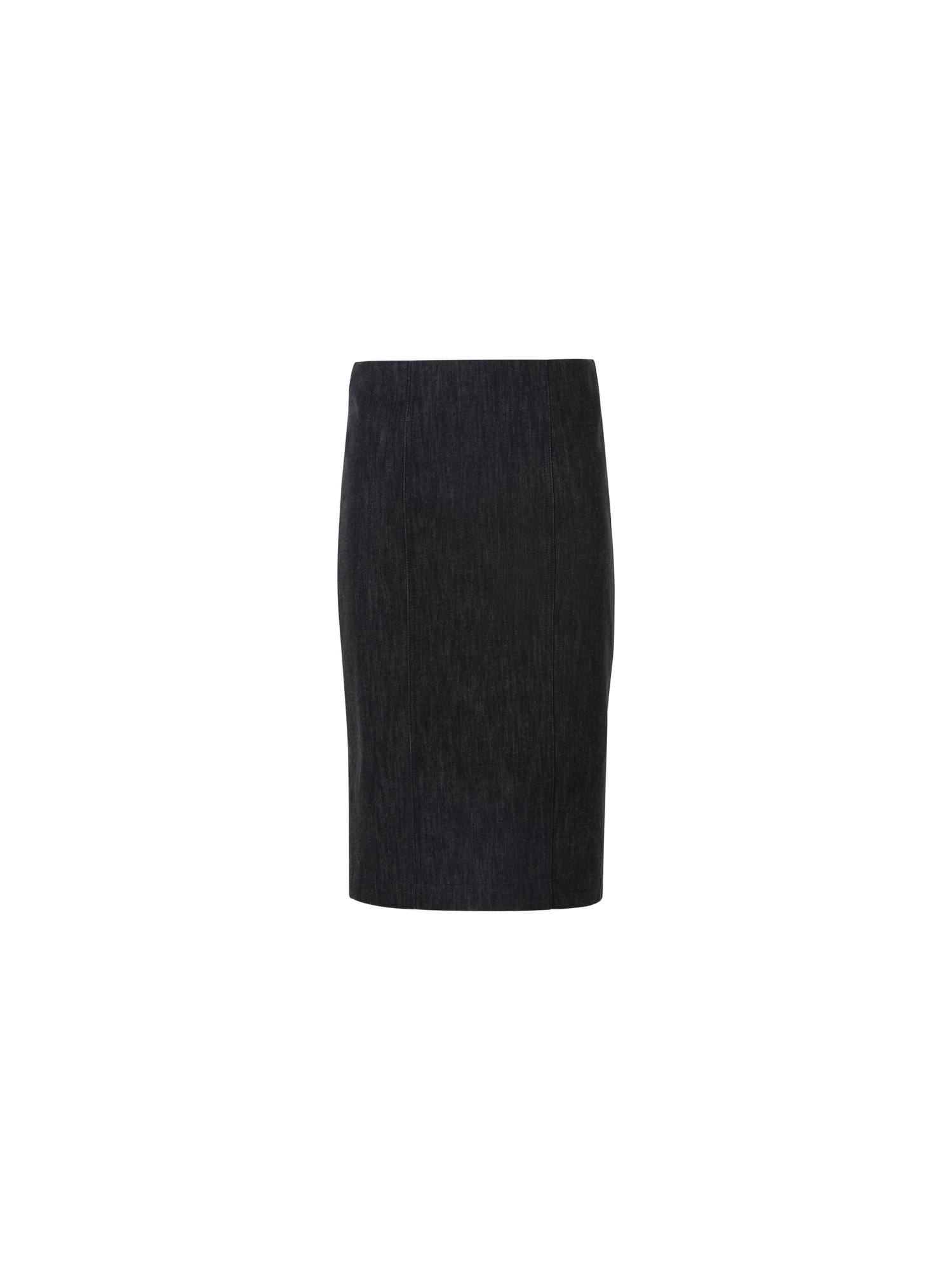 Designer Bleistiftrock aus Denim - Schwarz