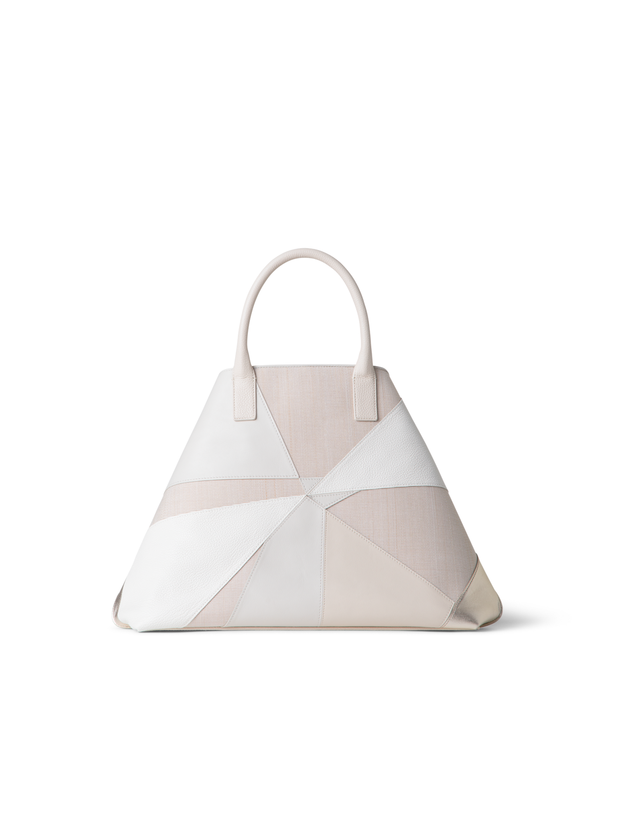 Designer Ai Medium Top Handle Tote - Weiss - Bunt - Ecru
