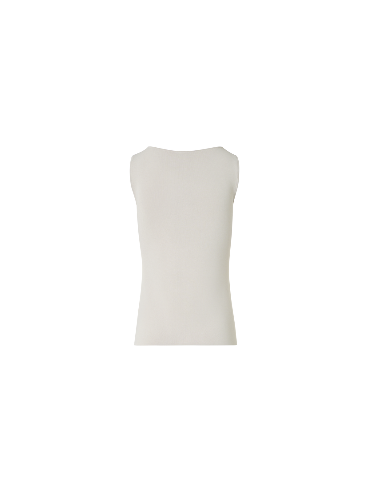 Designer Tailliertes Strick-Top aus Viskose - Beige