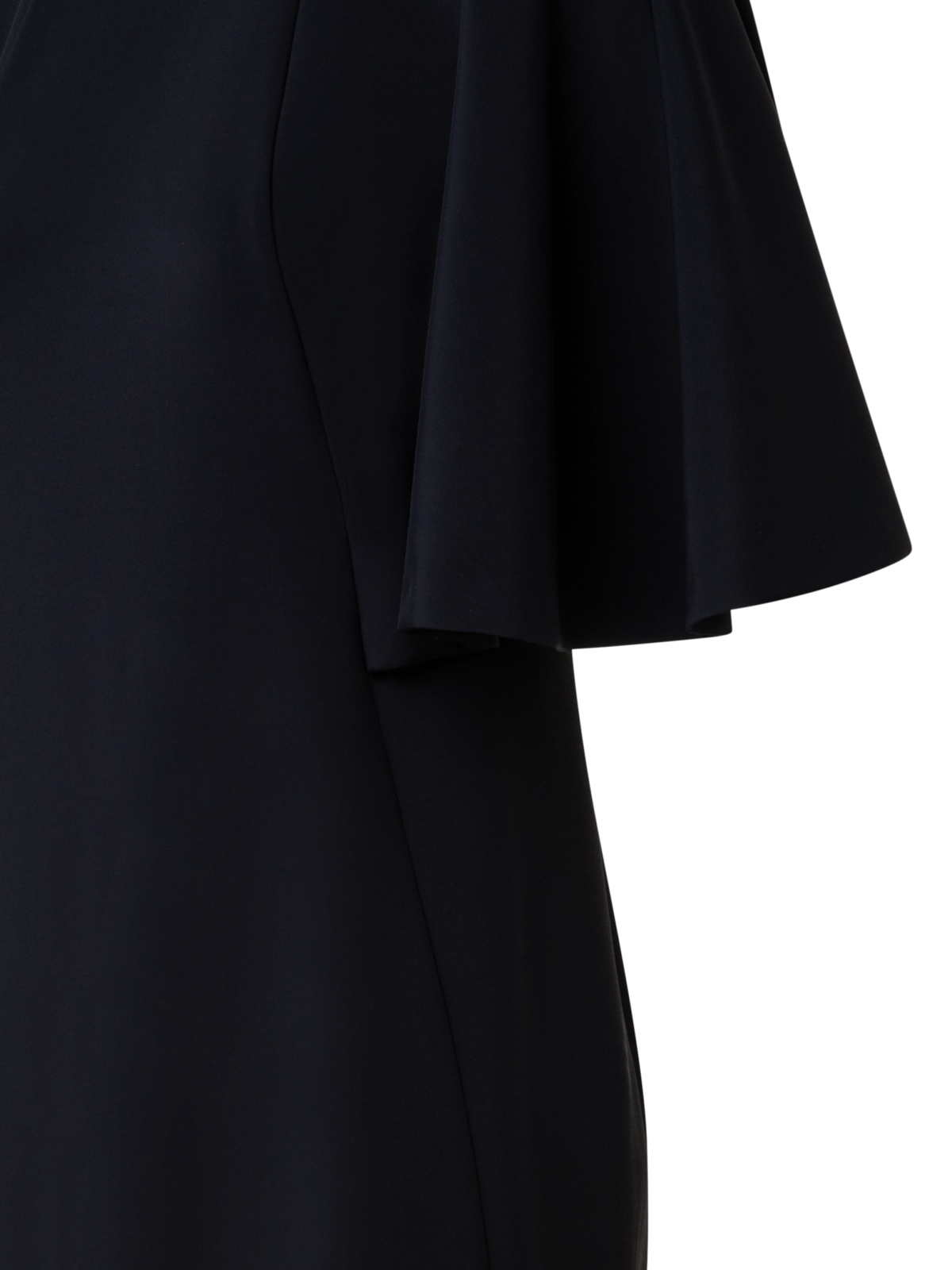 Designer Jersey-Midikleid mit Kimono-Ärmeln - Schwarz