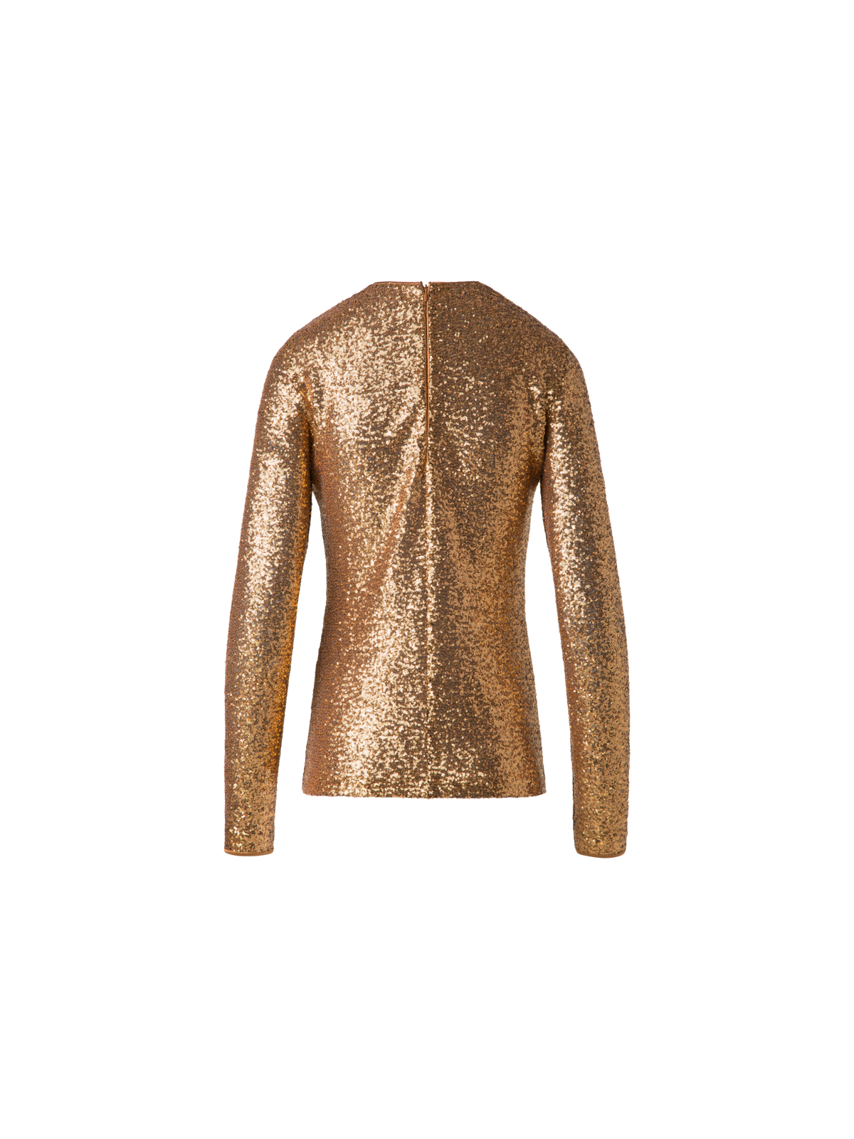 Designer Pailletten-Jersey-Top - Gold