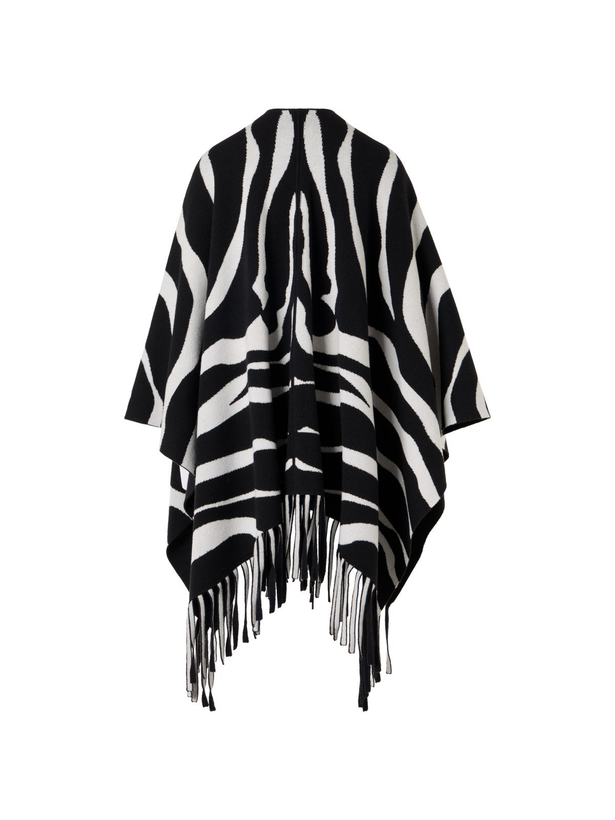 Designer Strickcape aus Kaschmir-Doubleface - Bunt