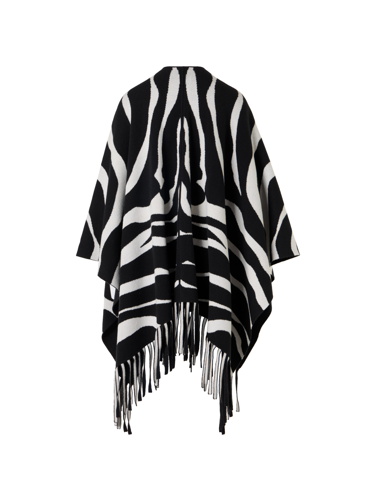 Designer Strickcape aus Kaschmir-Doubleface - Bunt