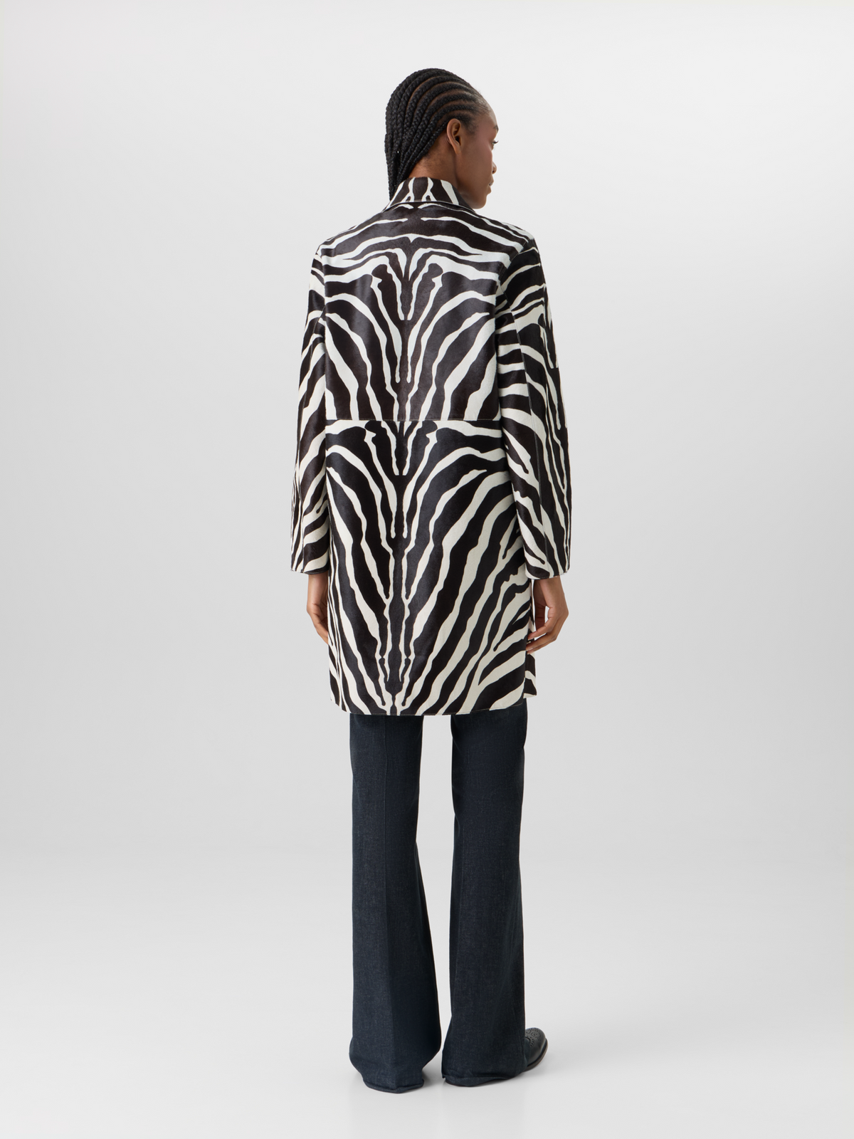 Designer Laron Kurzmantel aus Kalbsleder - Bunt #editorial