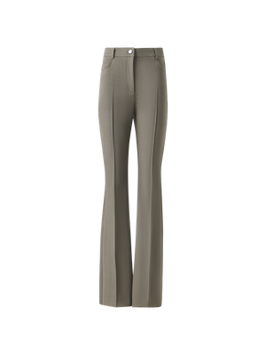 Designer Farid Bootcut-Hose aus Baumwolldenim - Beige