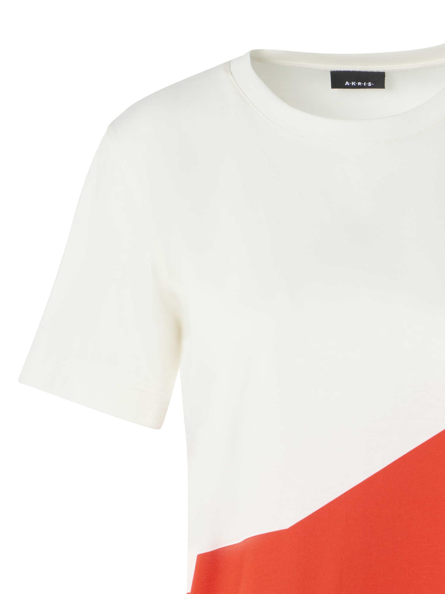 Designer Lässiges Baumwoll-T-Shirt mit Polygon-Druck - Bunt