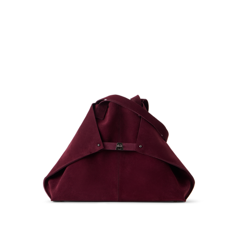 Ai Medium Schultertasche aus Veloursleder