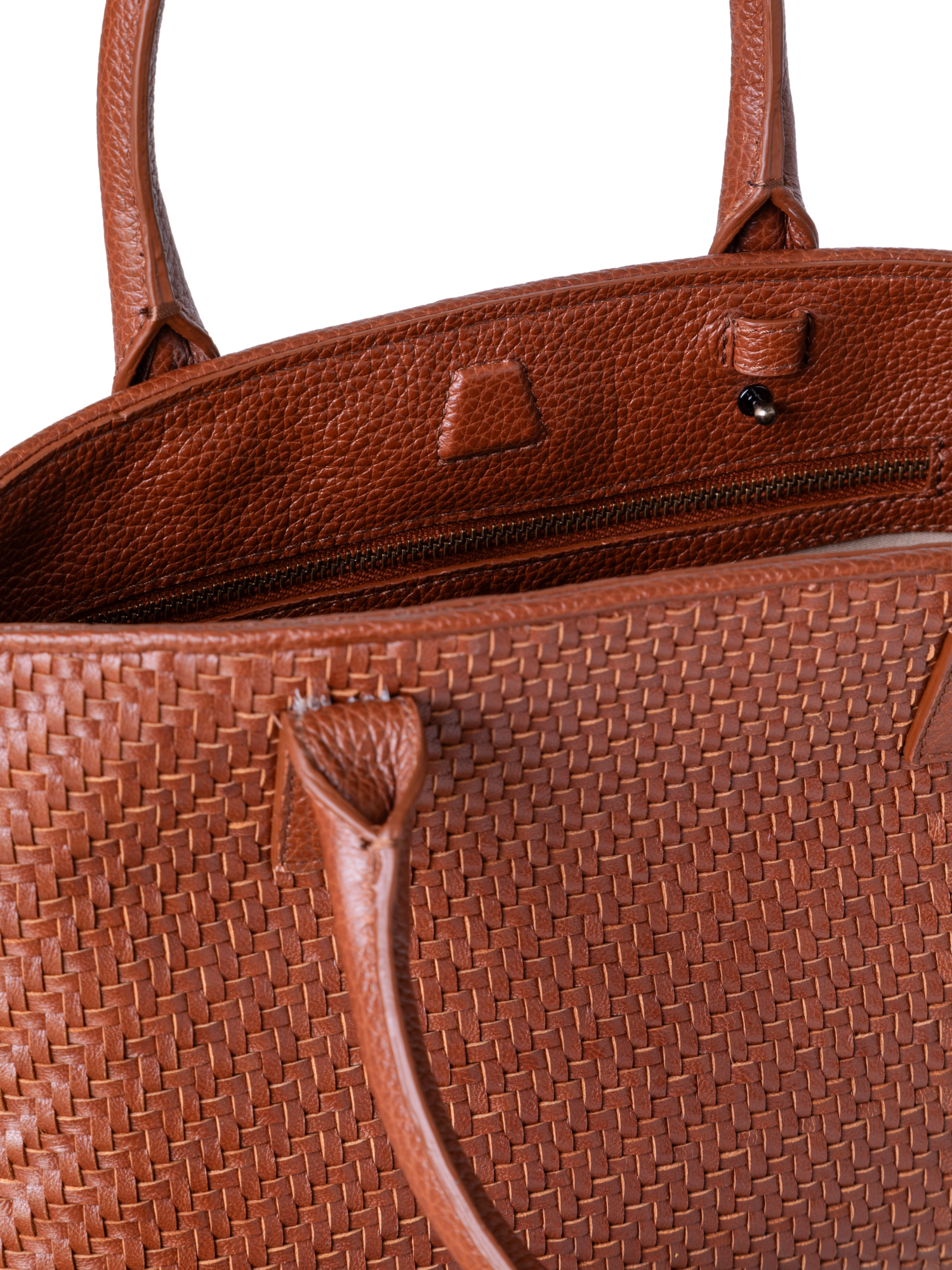 Designer Ai Little Top Handle Tote - Braun