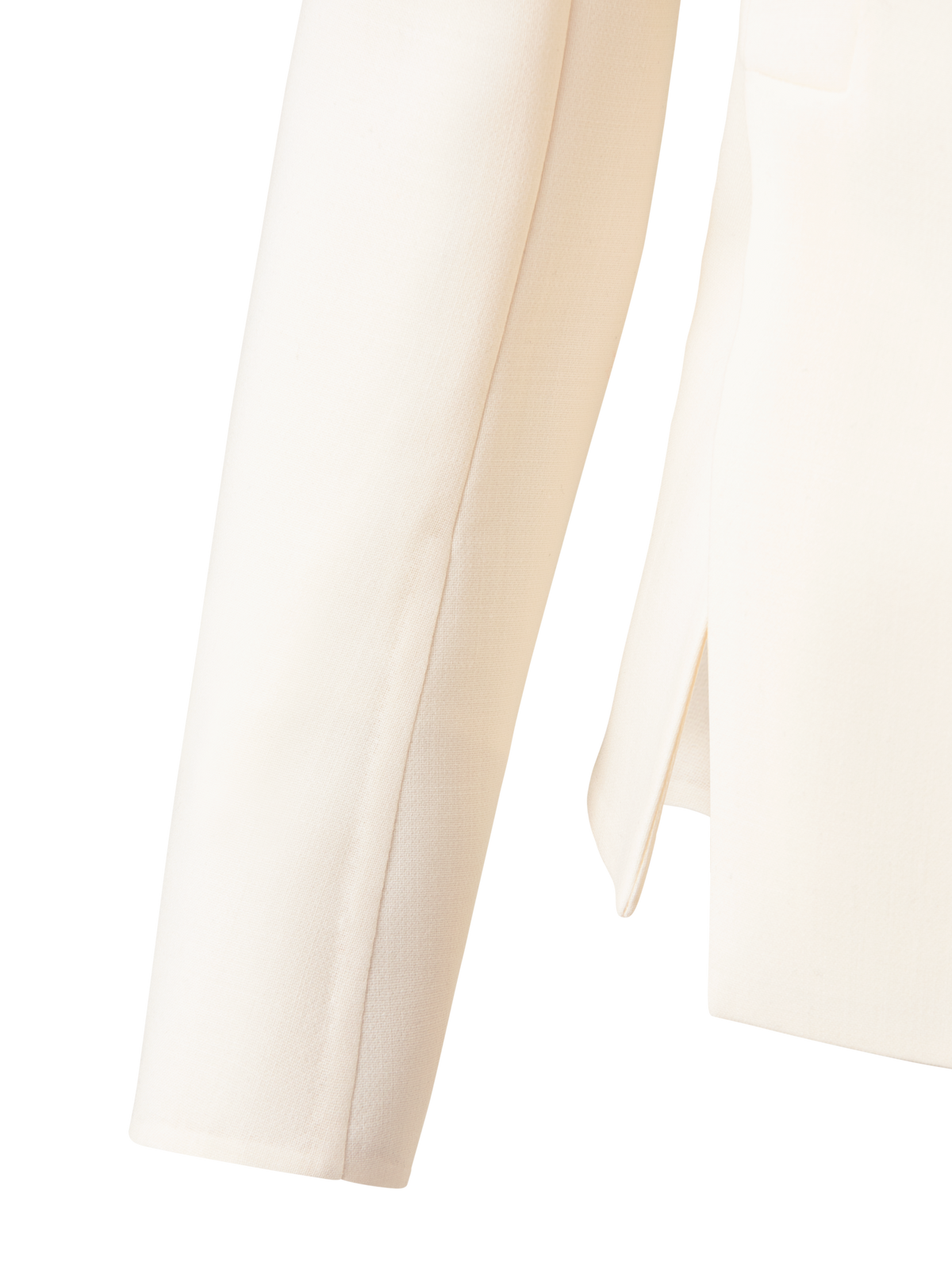 Designer Blazer aus Woll-Doubleface - Ecru - Weiss