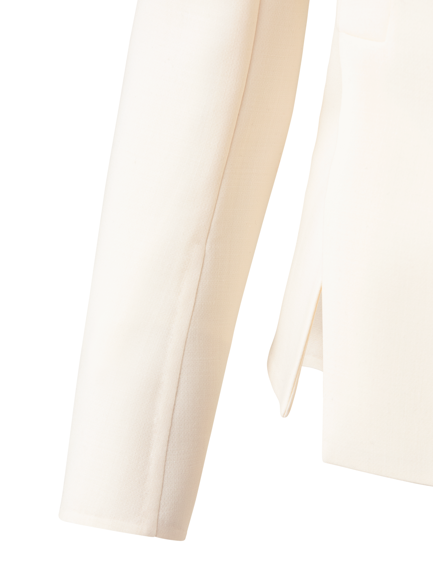 Designer Blazer aus Woll-Doubleface - Ecru - Weiss