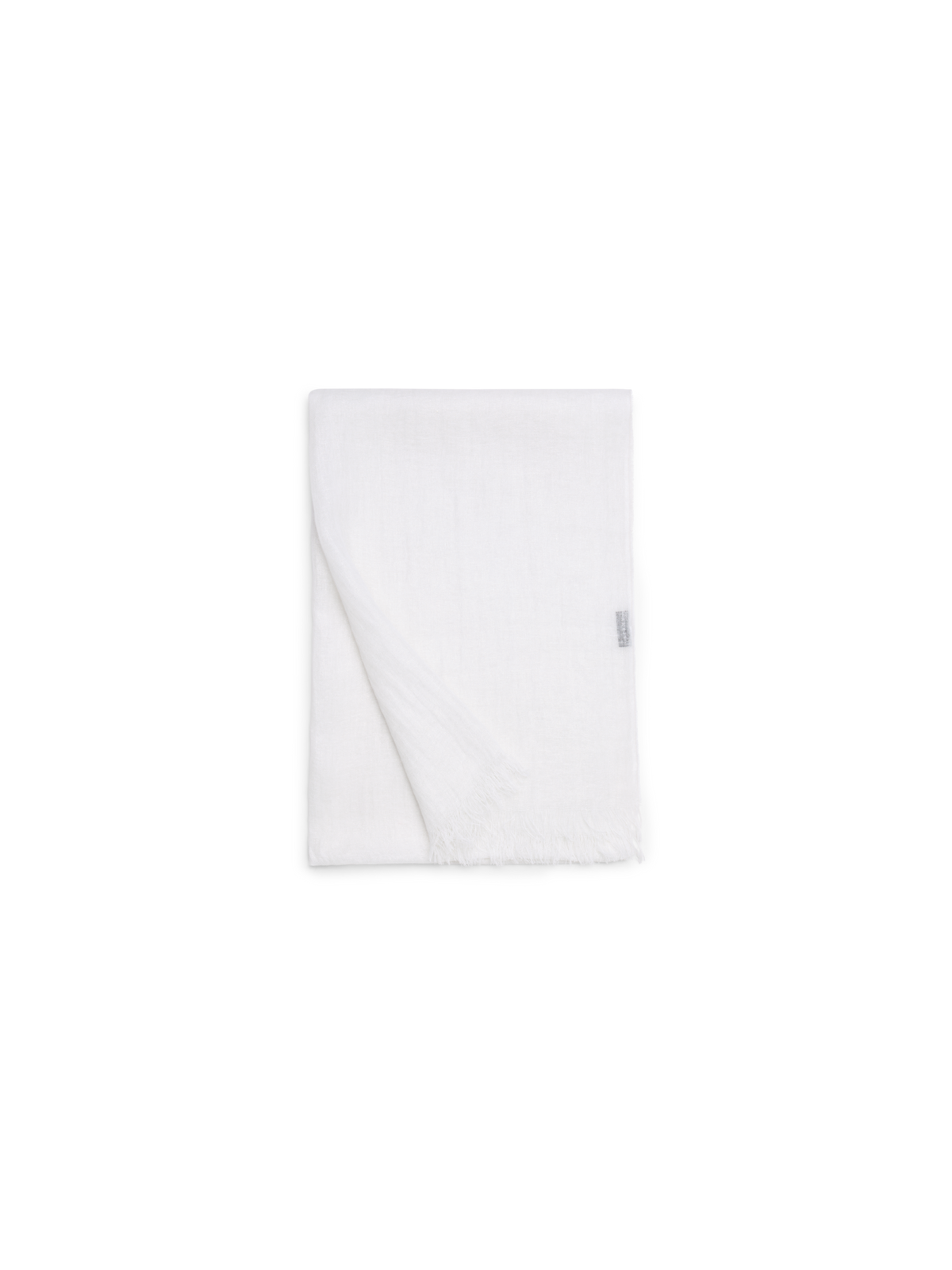 Designer Leinenschal - Ecru