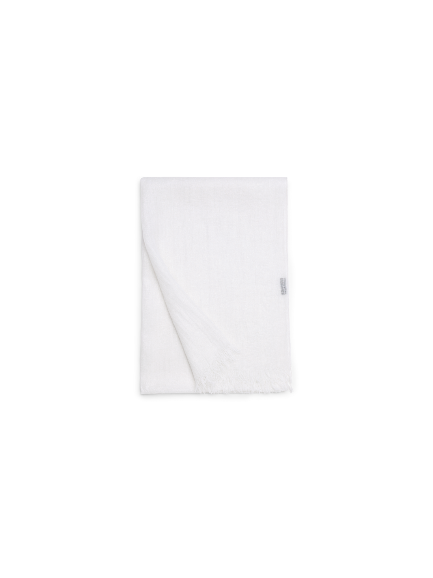 Designer Leinenschal - Ecru