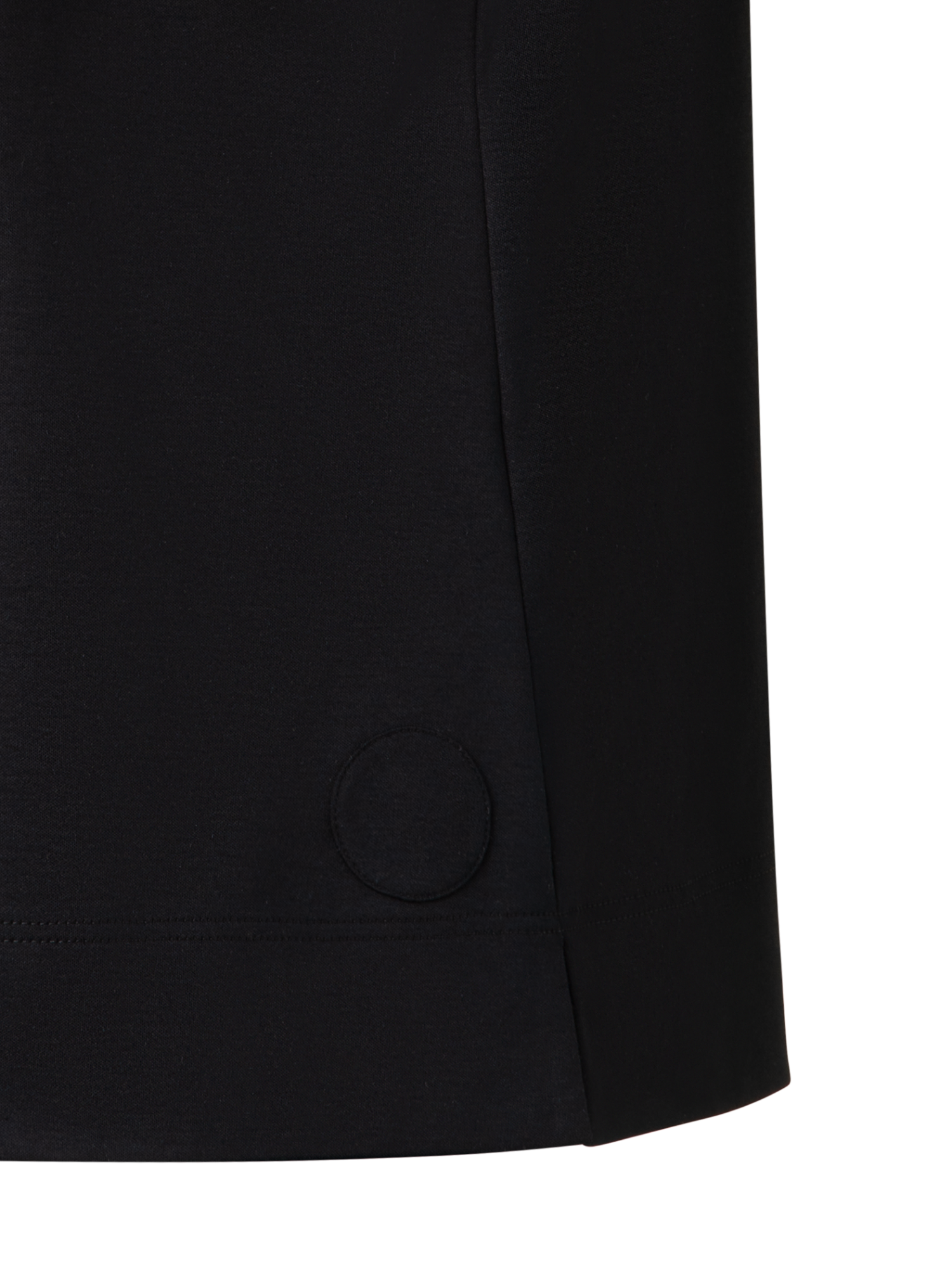 Designer T-Shirt mit Puffärmeln aus Baumwoll-Jersey - Schwarz